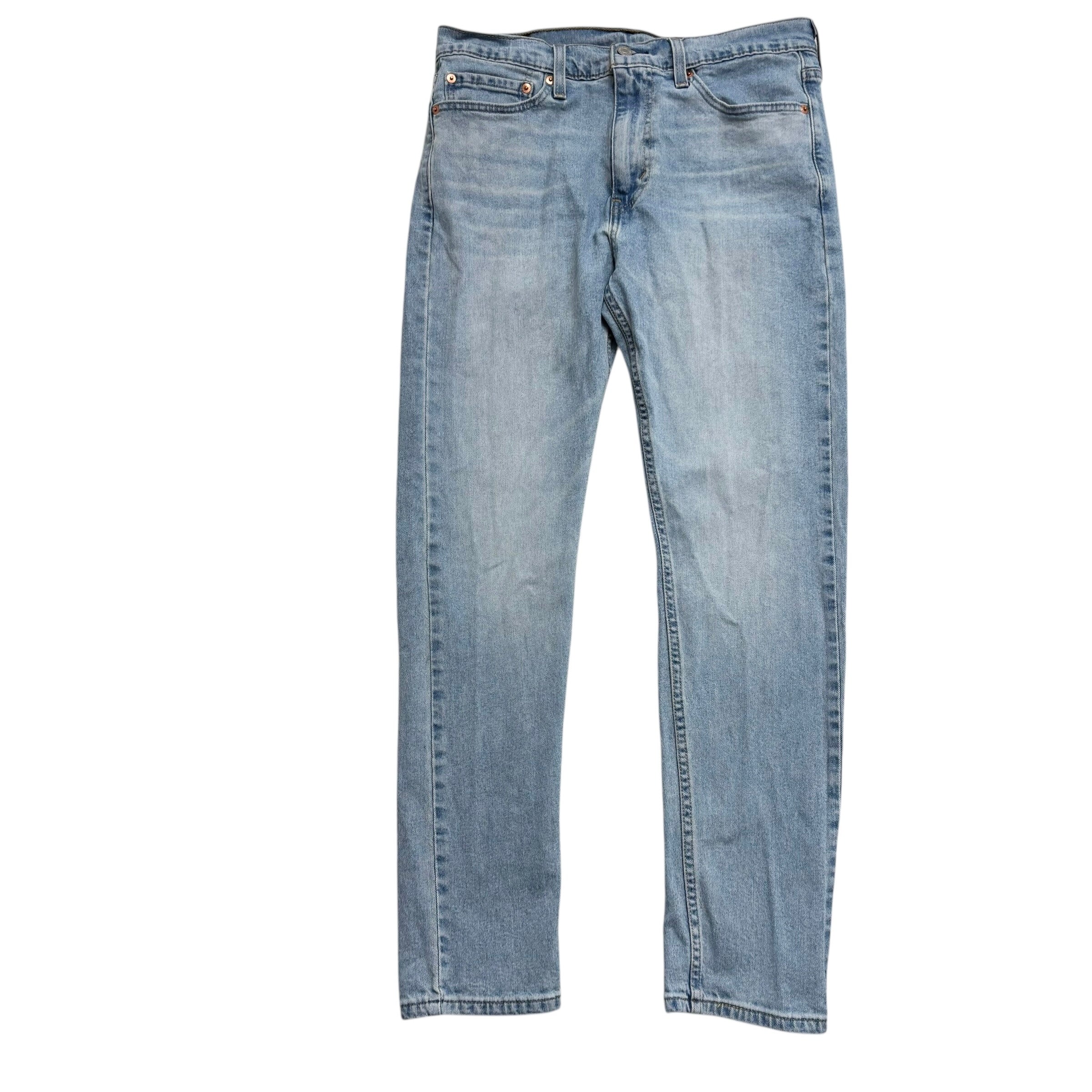 Levis 510 Jeans W32 L30 Mens Light Blue Skinny Fit Stretch Denim (E)