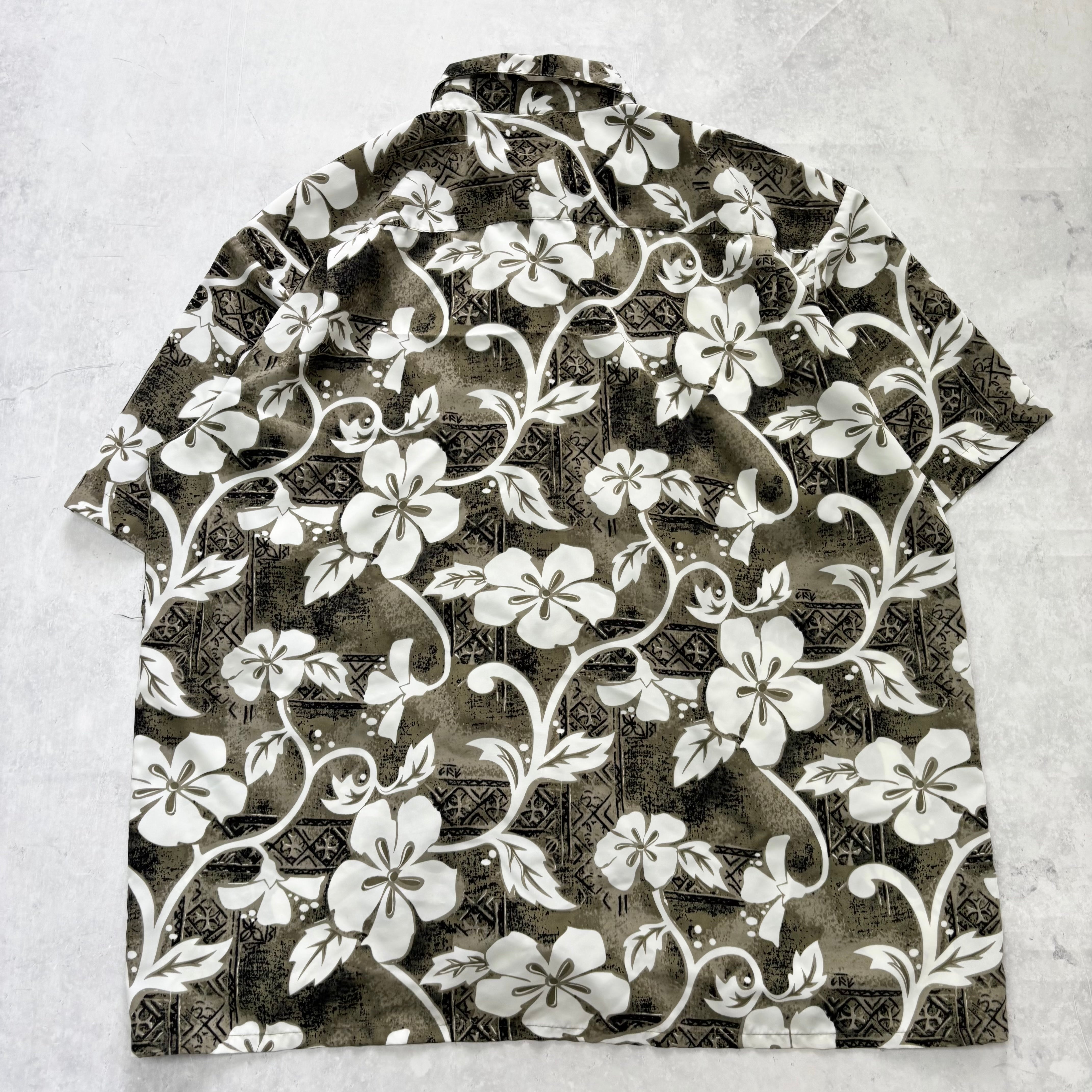Vintage Hawaiian Shirt Mens XXL Floral Aloha Short Sleeve Polyester (E)