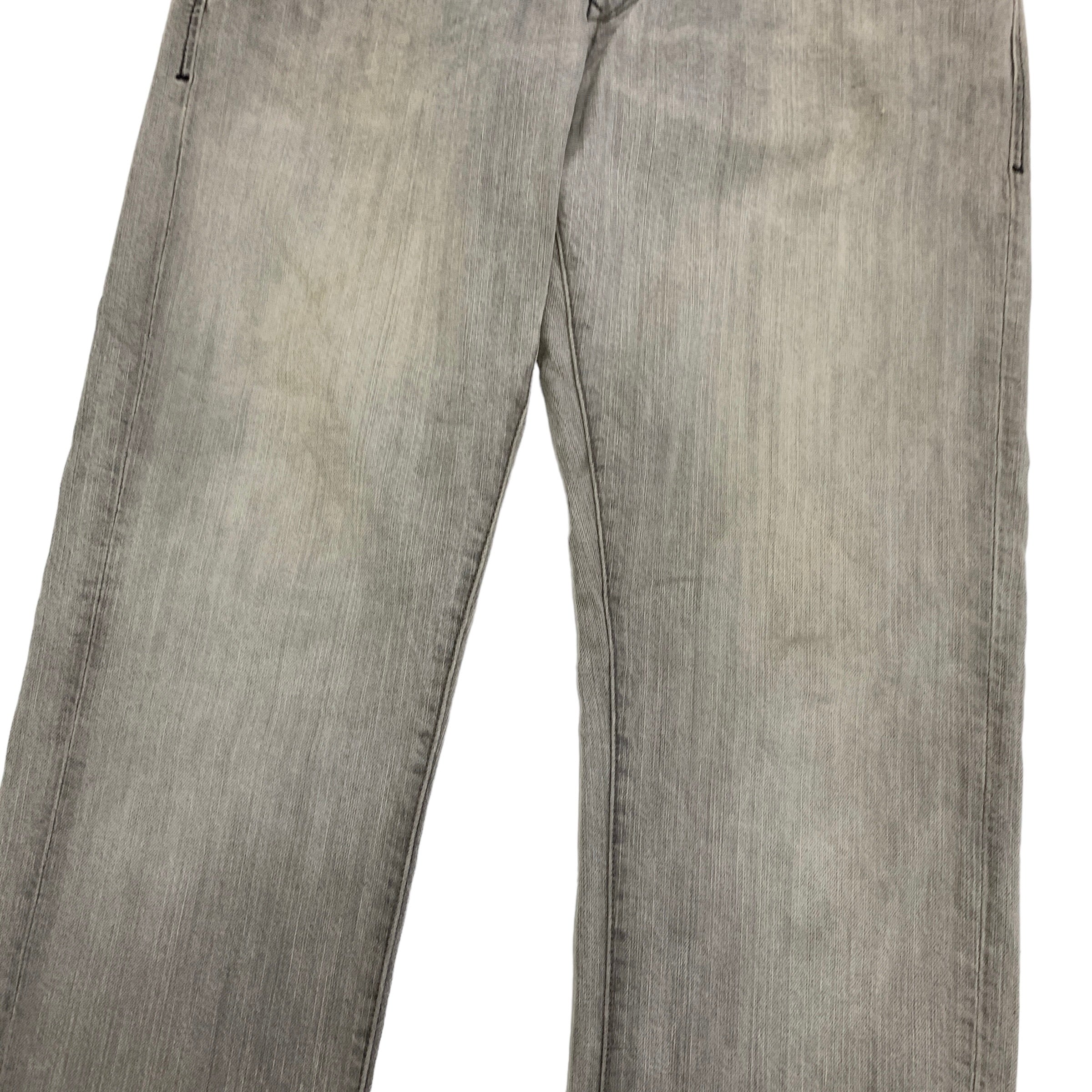 Levis 511 Jeans W34 L34 Mens Grey Slim Straight Fit Vintage Stretch Denim