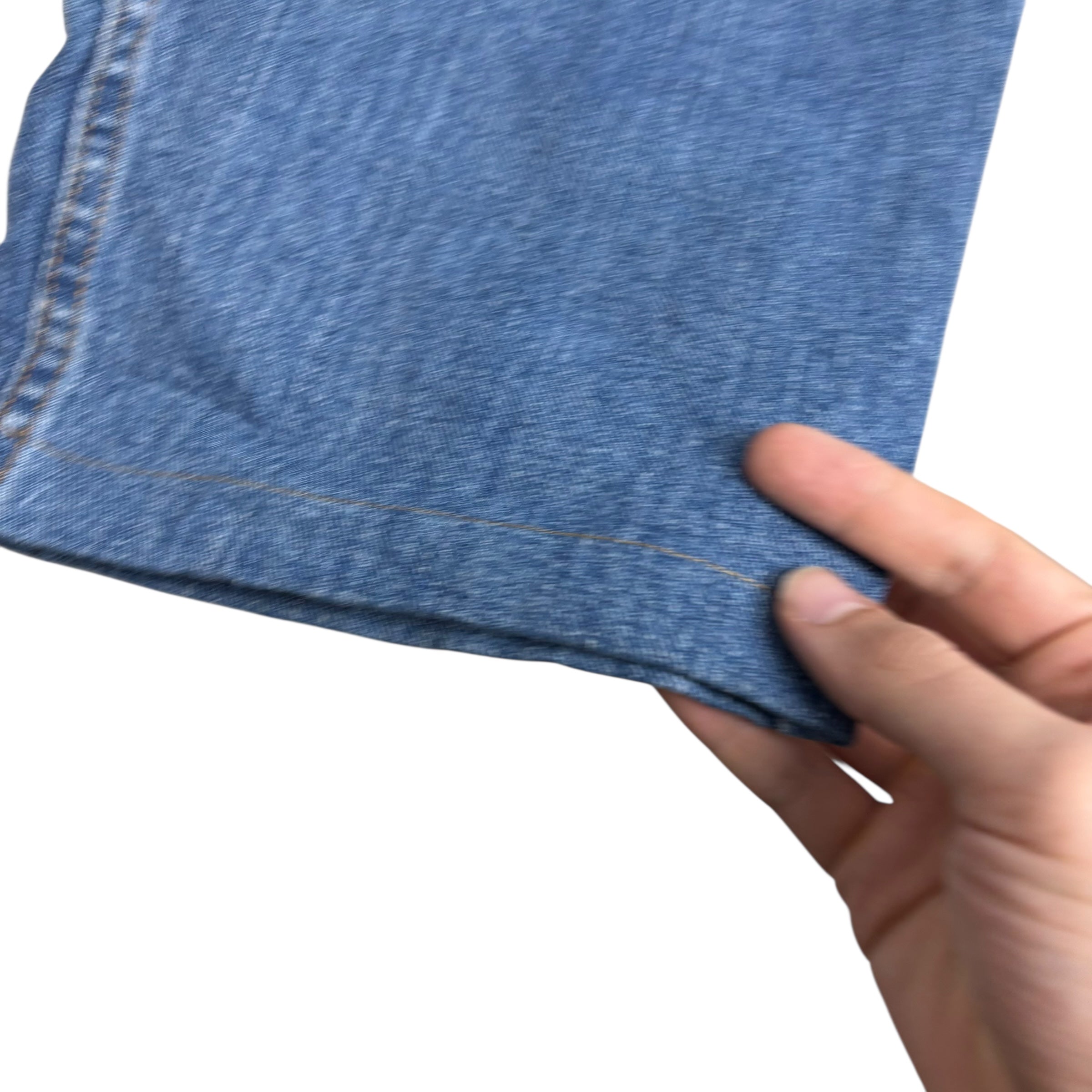 Lee Jeans W44 L26 Mens Mid Blue Regular Straight Fit Denim (E)