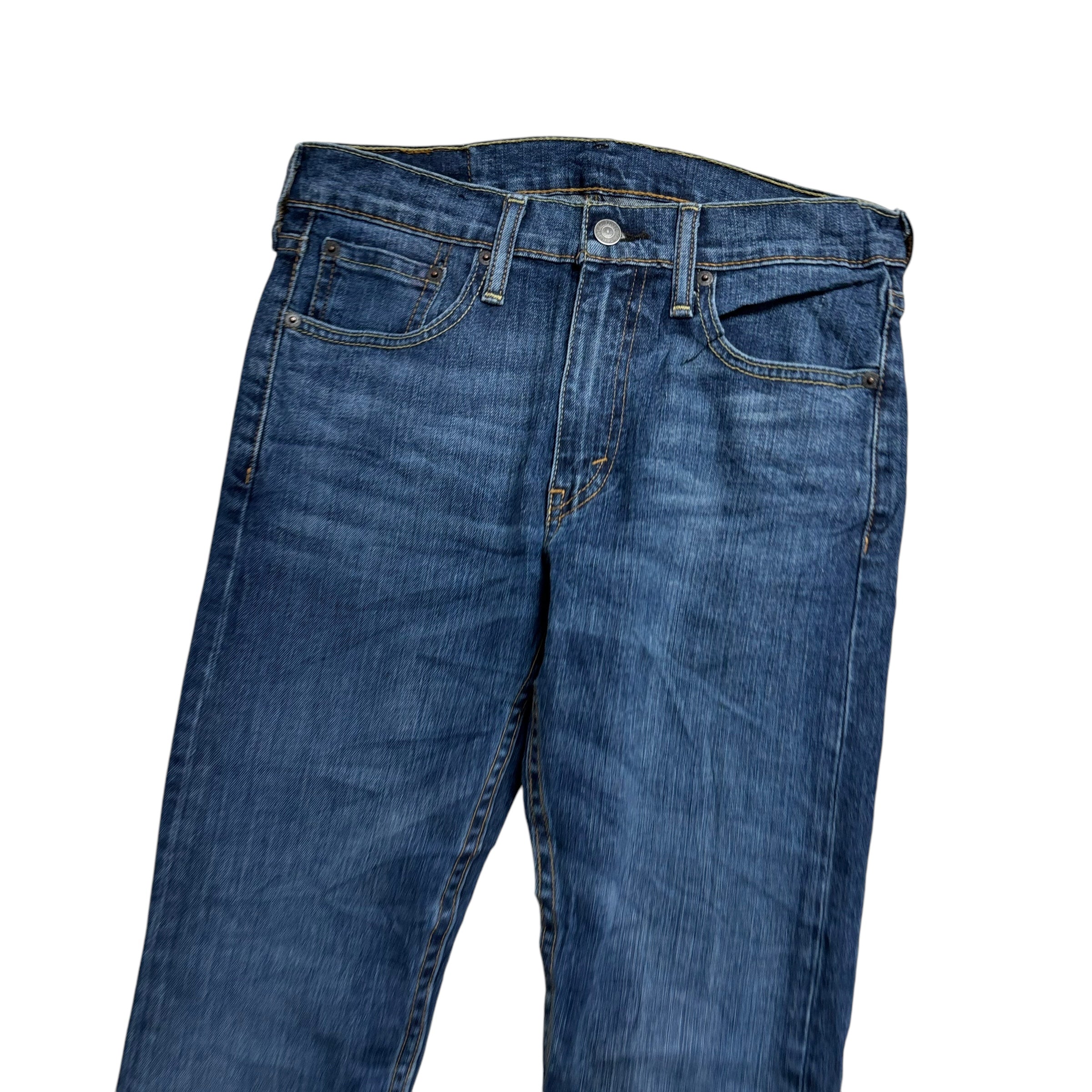 Levis 519 Jeans W29 L30 Mens Mid Blue Super Skinny Fit Stretch Denim (E)