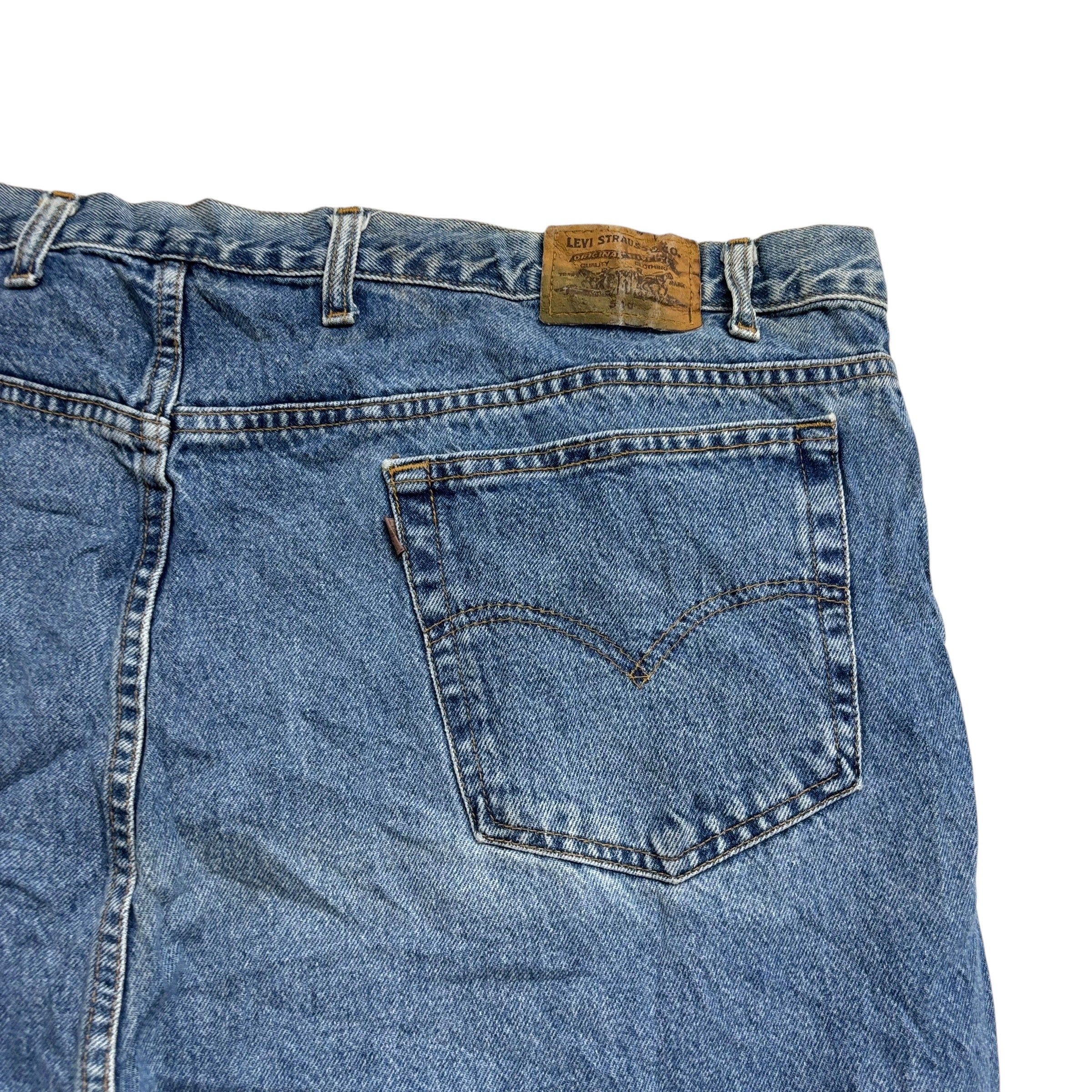 Levis 540 Jeans W52 L32 Mens Light Blue Relaxed Tapered Fit Vintage Denim