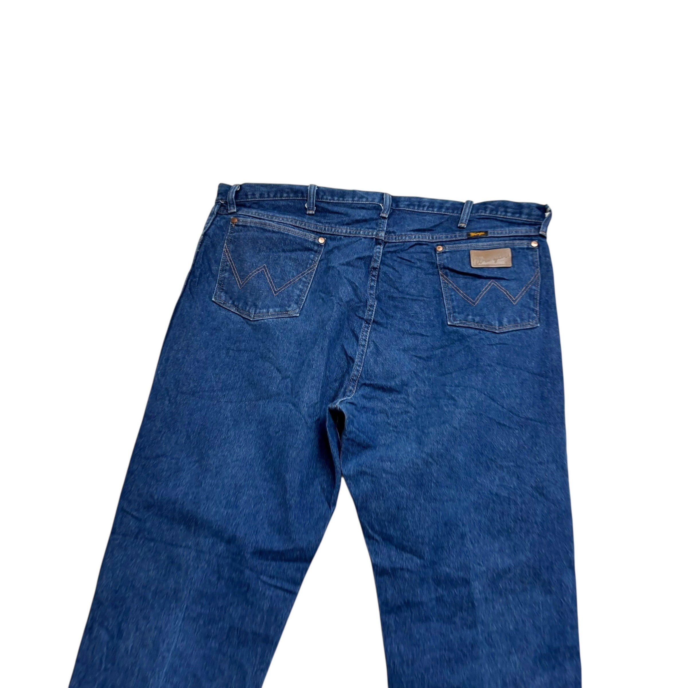 Wrangler Jeans Cowboy Cut W44 L34 Mens Dark Blue 13MWZ Original Fit Denim (E)