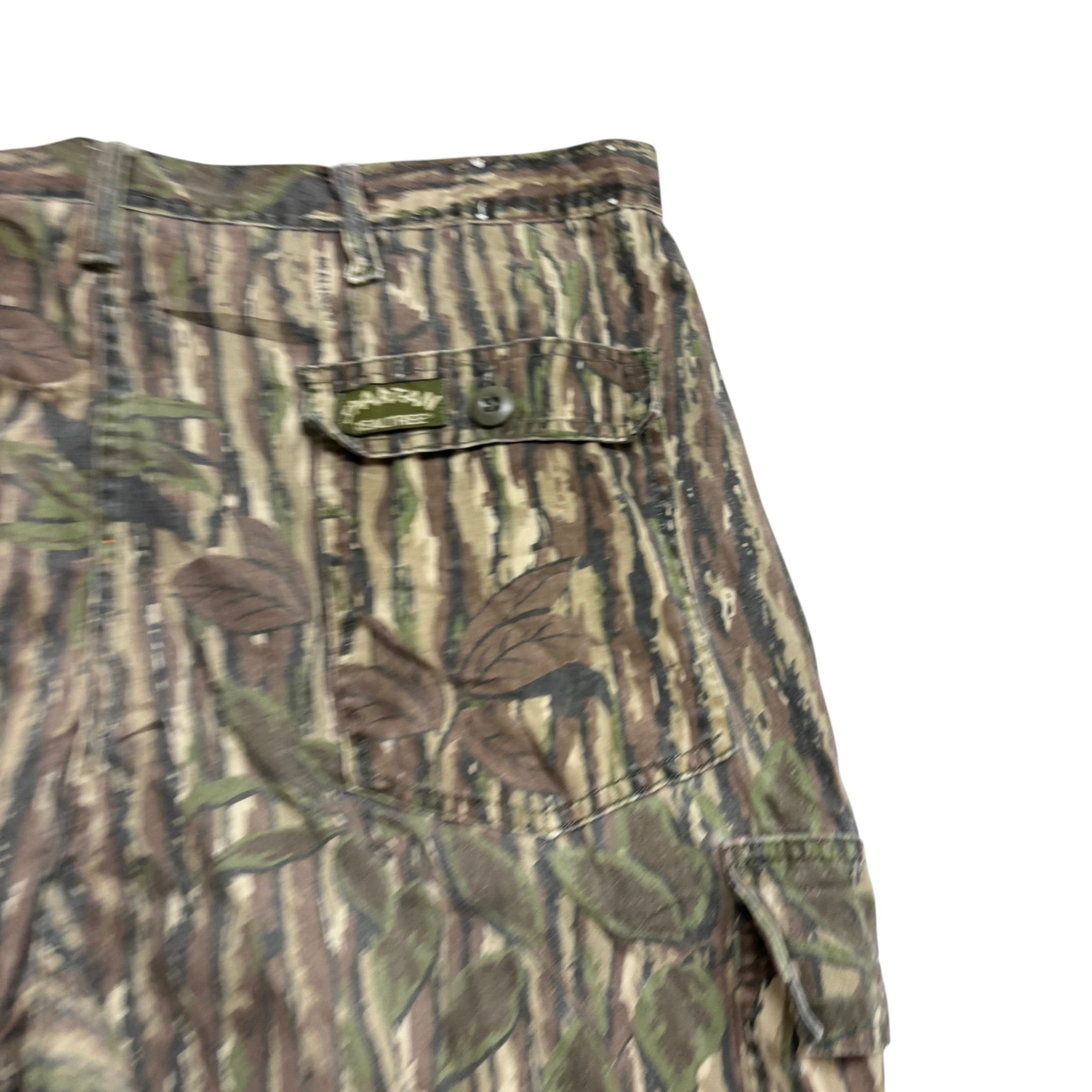 Vintage Realtree Trousers W40 L33 Mens Cargo Camo Baggy Relaxed Fit Pants (E)