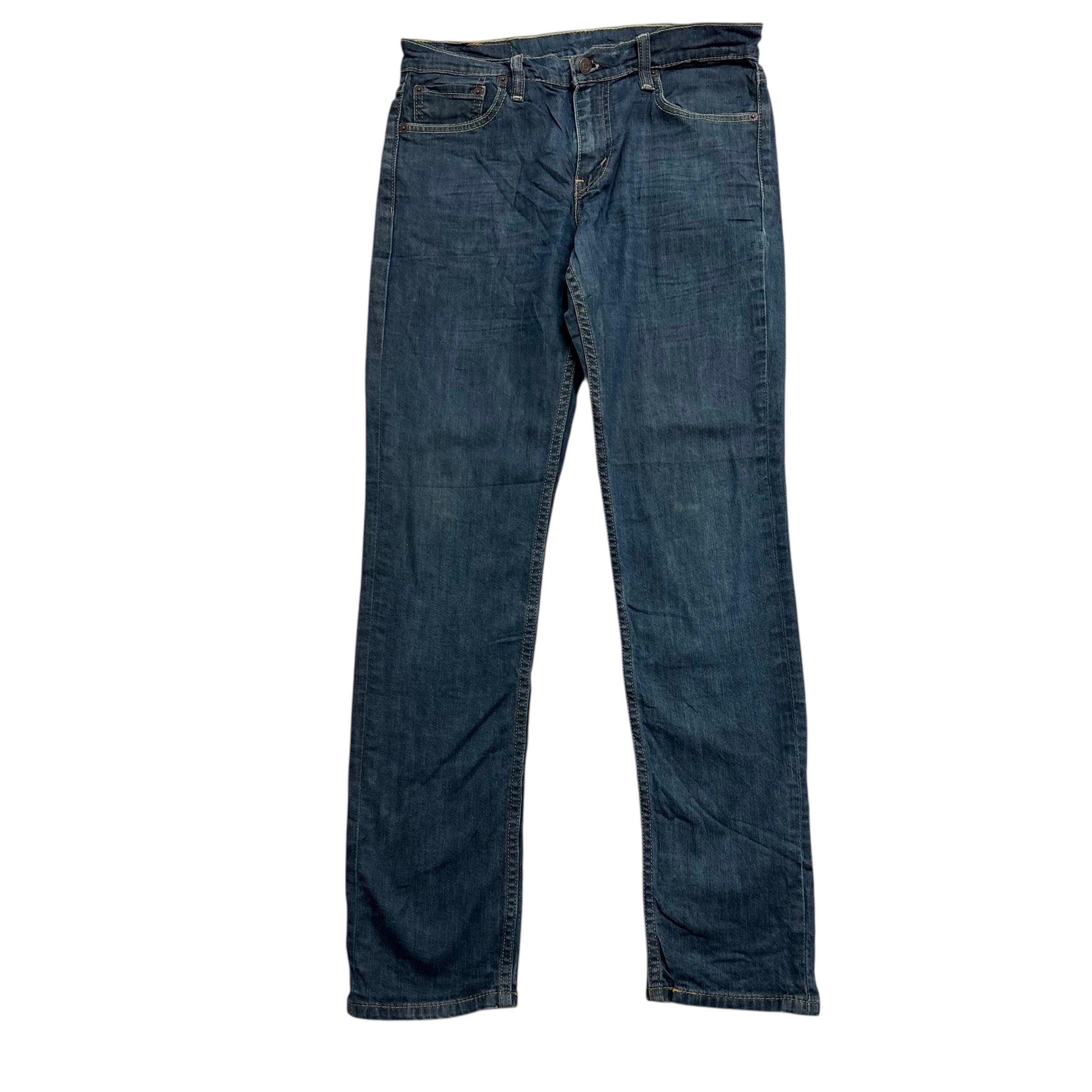 Levis 511 Jeans W30 L32 Mens Dark Blue Slim Fit Stretch Denim (E)