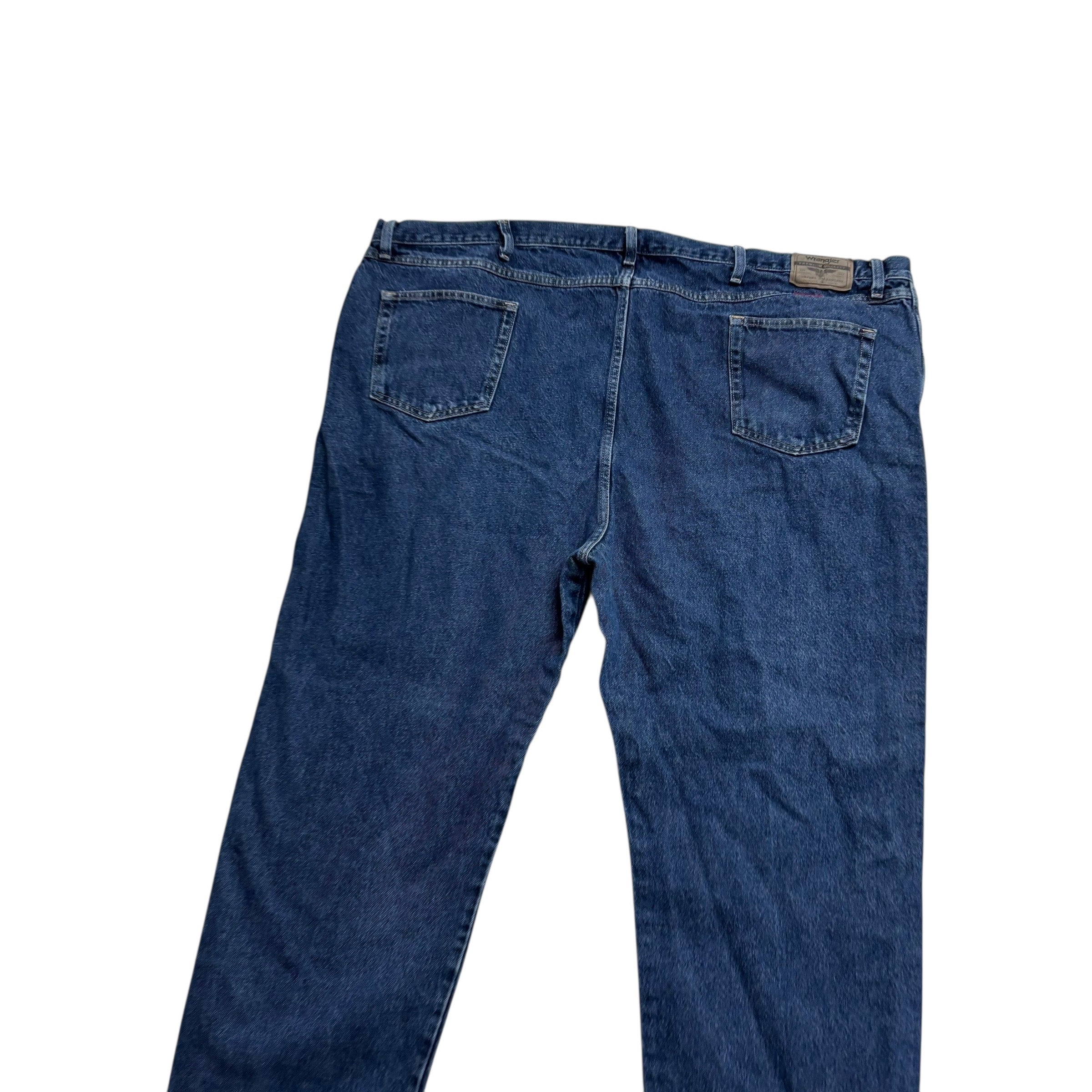 Wrangler Jeans W54 L30 Mens Dark Blue Regular Straight Fit Denim (E)