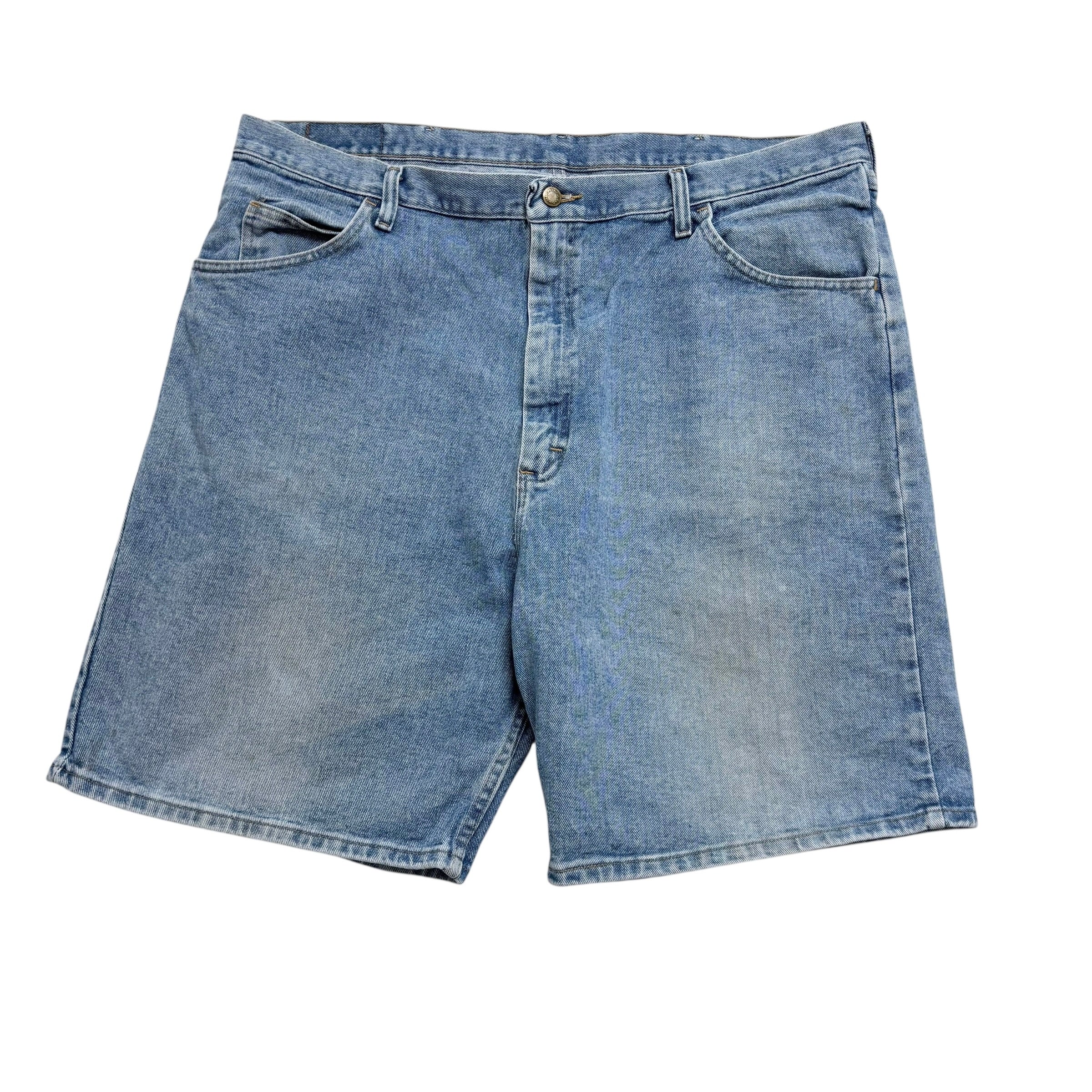 Wrangler Baggy Jorts W42 Mens Denim Shorts Light Blue Relaxed Fit