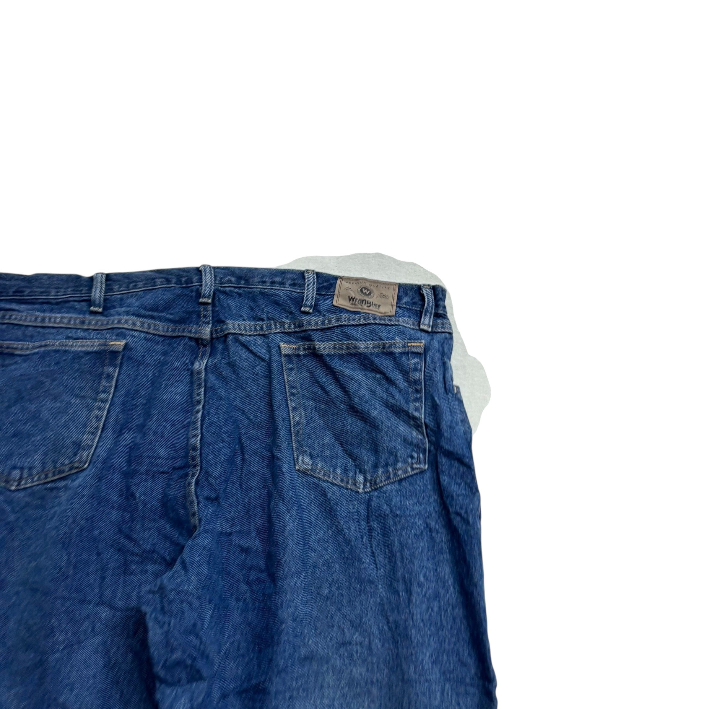 Wrangler Jeans W44 L30 Mens Mid Blue Baggy Relaxed Straight Fit Denim (E)