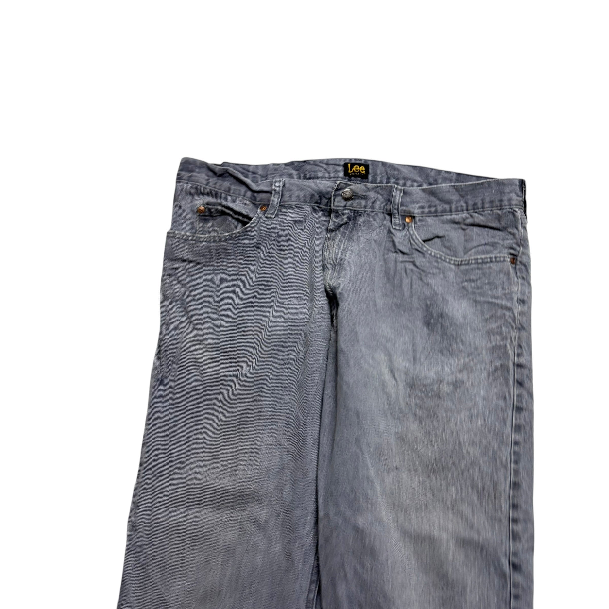 Lee Jeans W40 L30 Mens Grey Regular Straight Fit Denim (E)