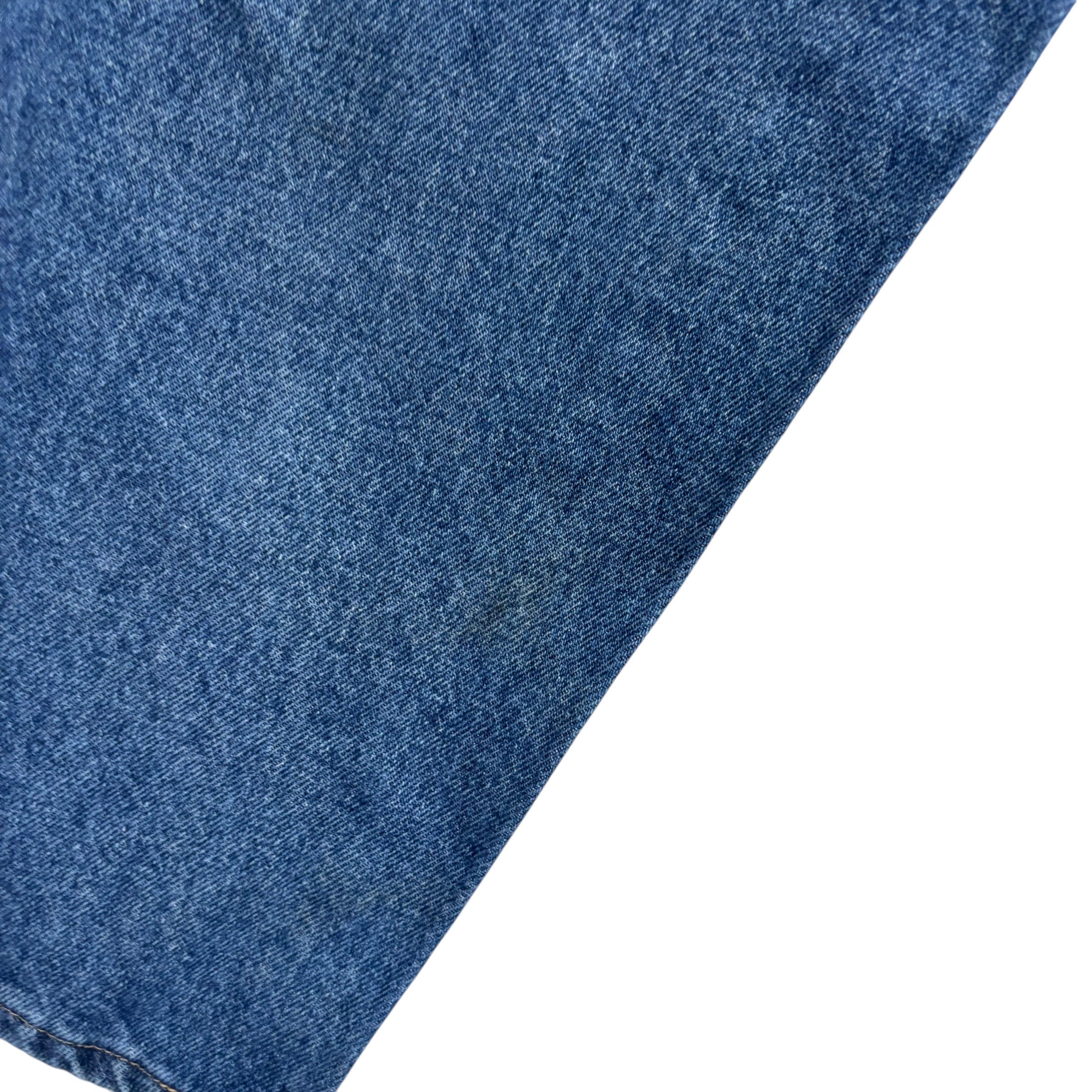 Wrangler Jeans W48 L30 Mens Mid Blue Regular Straight Fit Vintage Denim