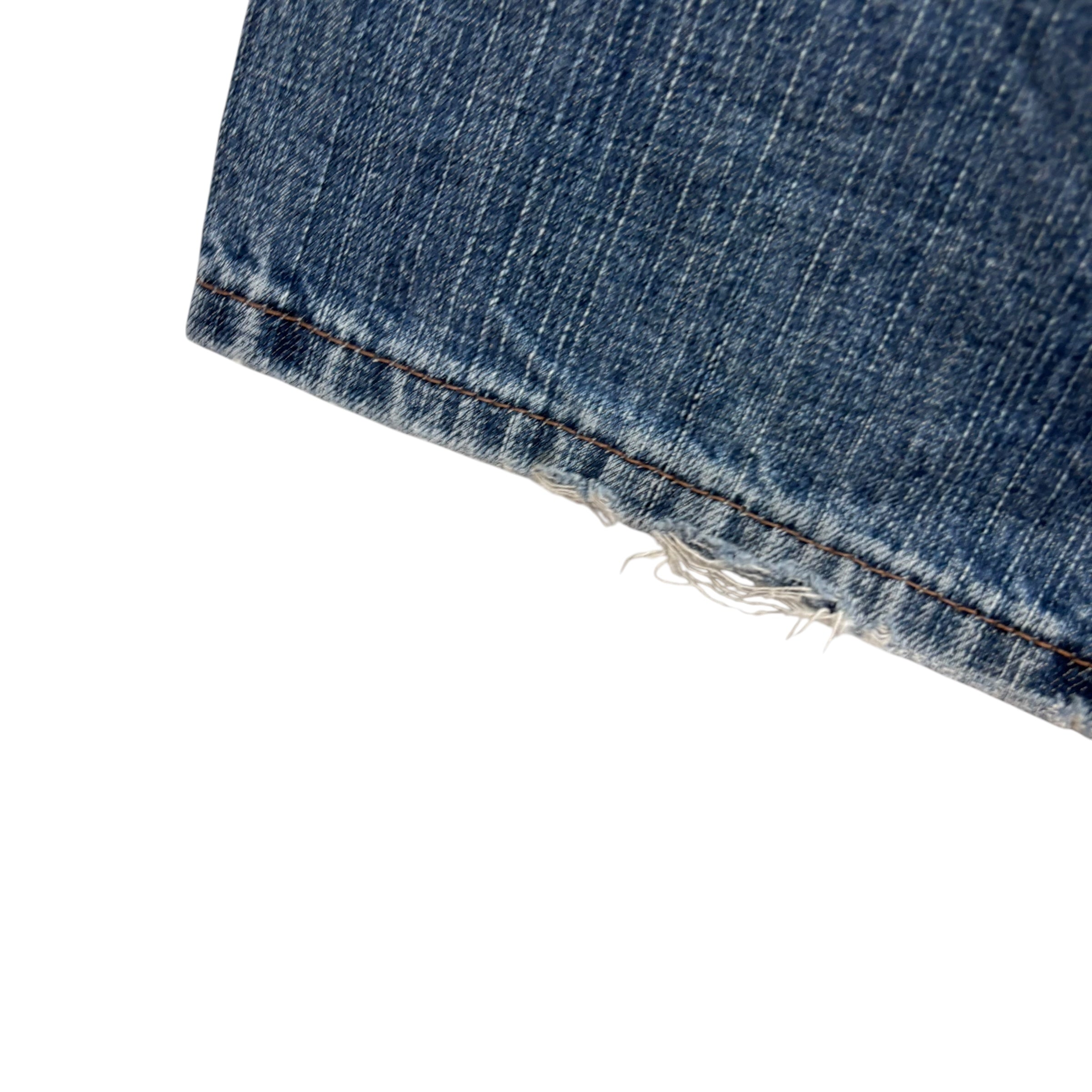 Levis 514 Jeans W33 L32 Mens Mid Blue Regular Straight Fit Vintage Denim