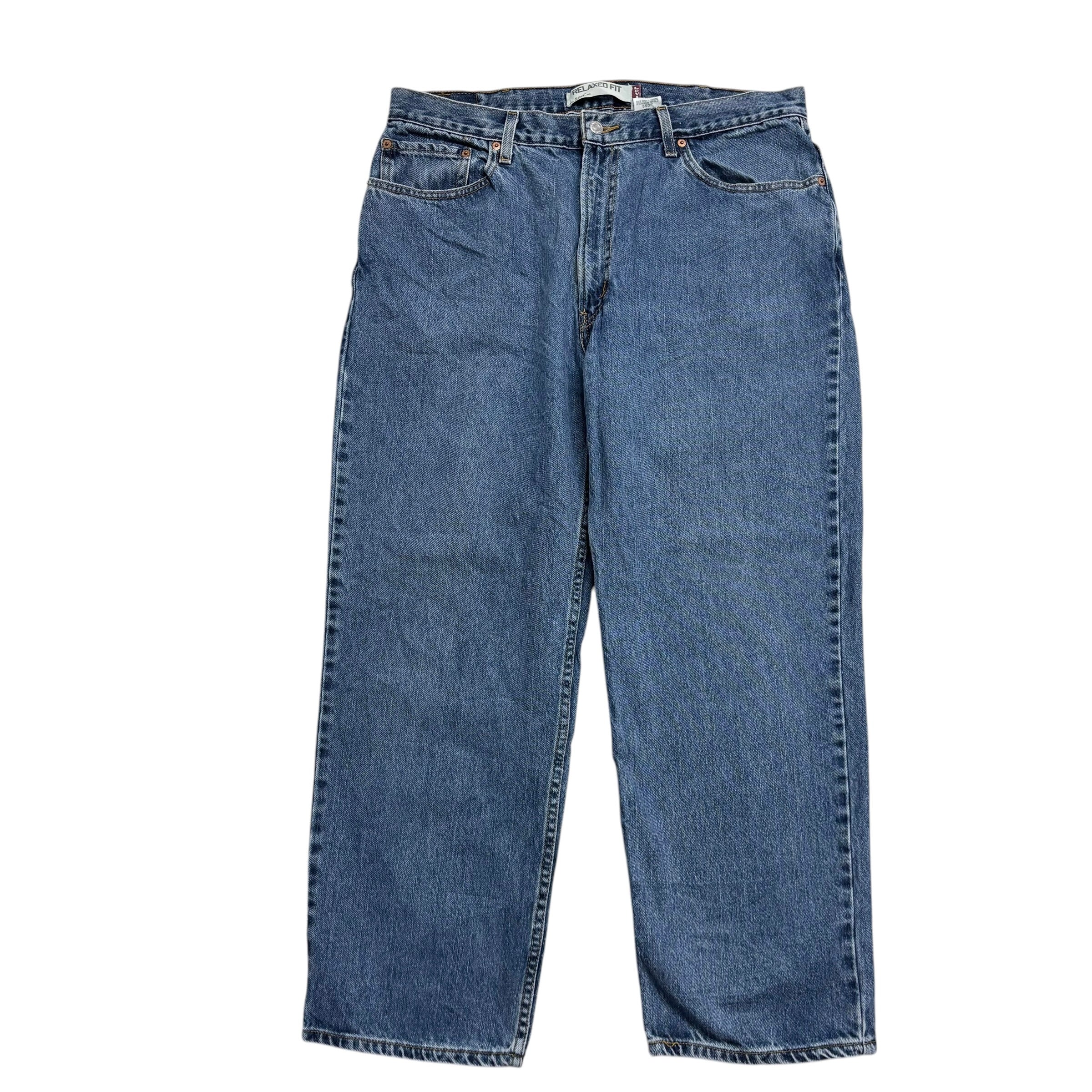 Levis 550 Jeans W38 L29 Mens Mid Blue Baggy Relaxed Straight Fit Vintage (E)