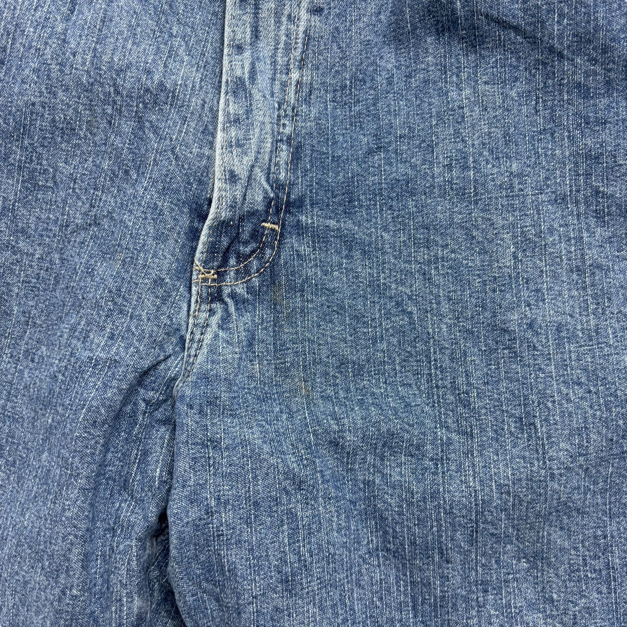 Wrangler Baggy Jorts W36 Mens Light Blue Denim Shorts Relaxed Fit Carpenter