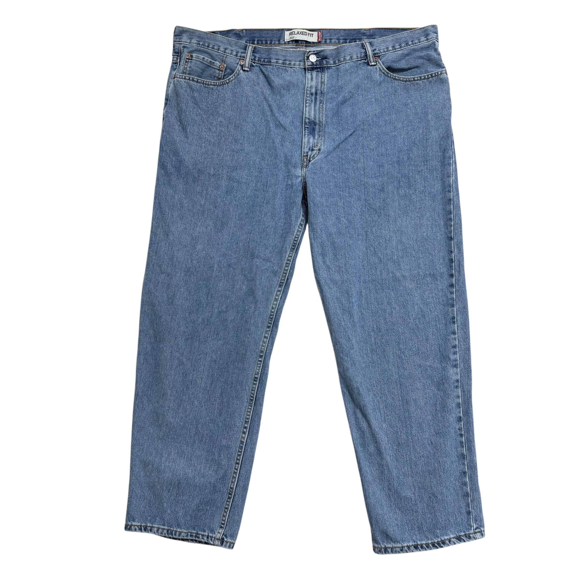 Levis 550 Jeans W46 L30 Mens Mid Blue Baggy Relaxed Straight Vintage Denim (E)