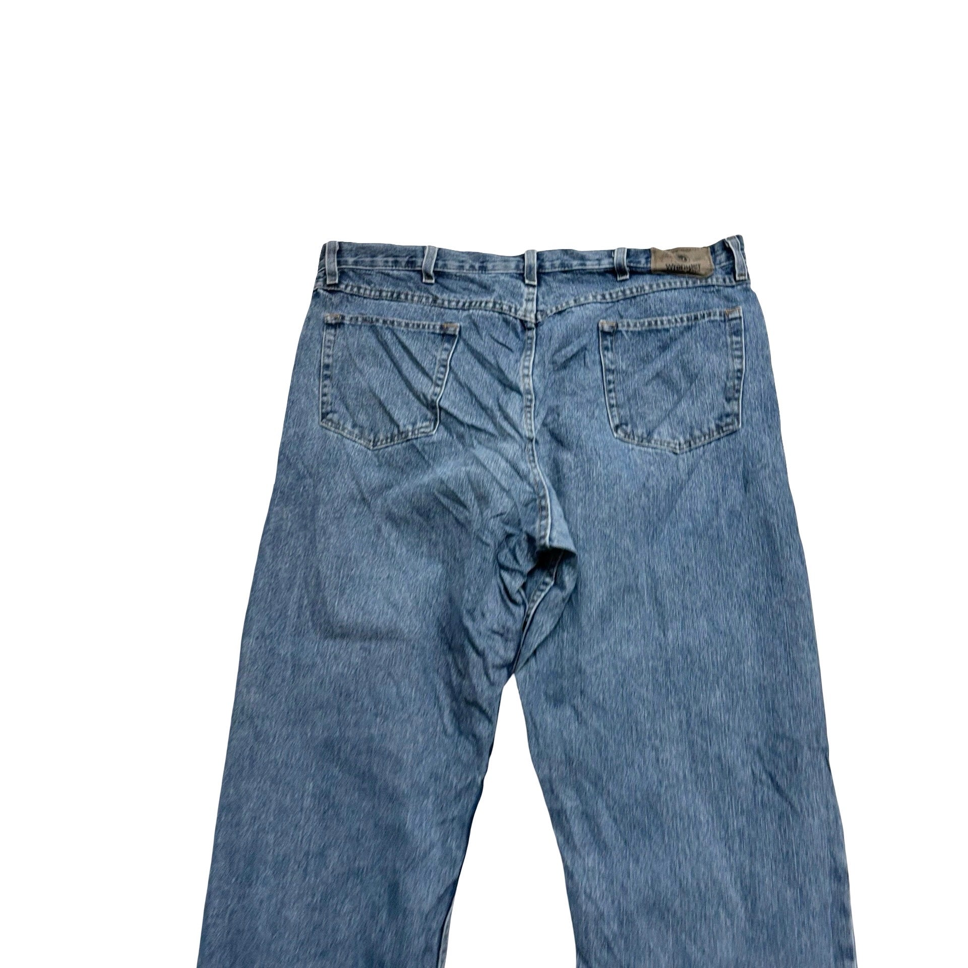 Wrangler Jeans W40 L32 Mens Light Blue Relaxed Straight Fit Denim