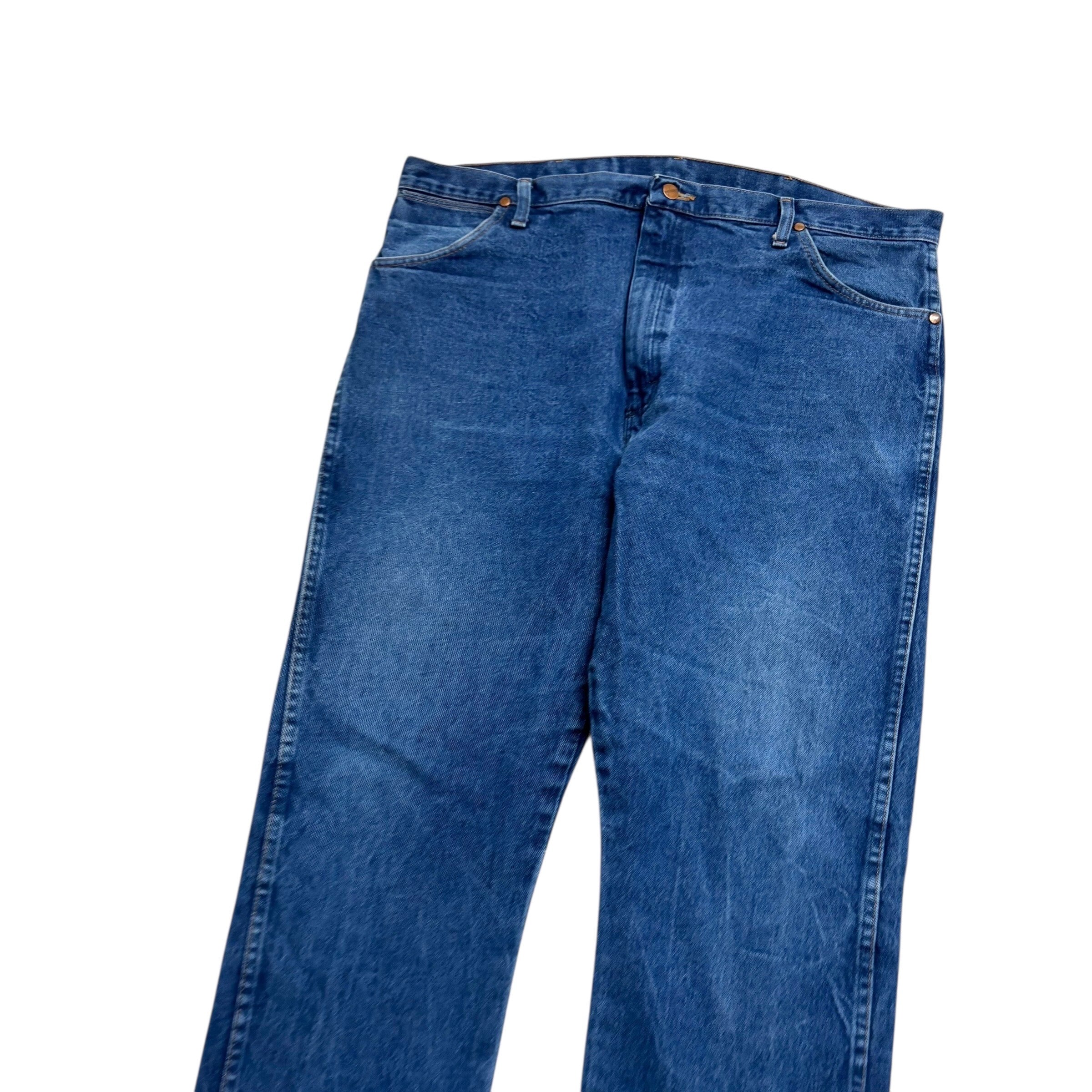 Wrangler Jeans Cowboy Cut W42 L32 Mens Mid Blue 13MWZ Original Fit Denim (E)