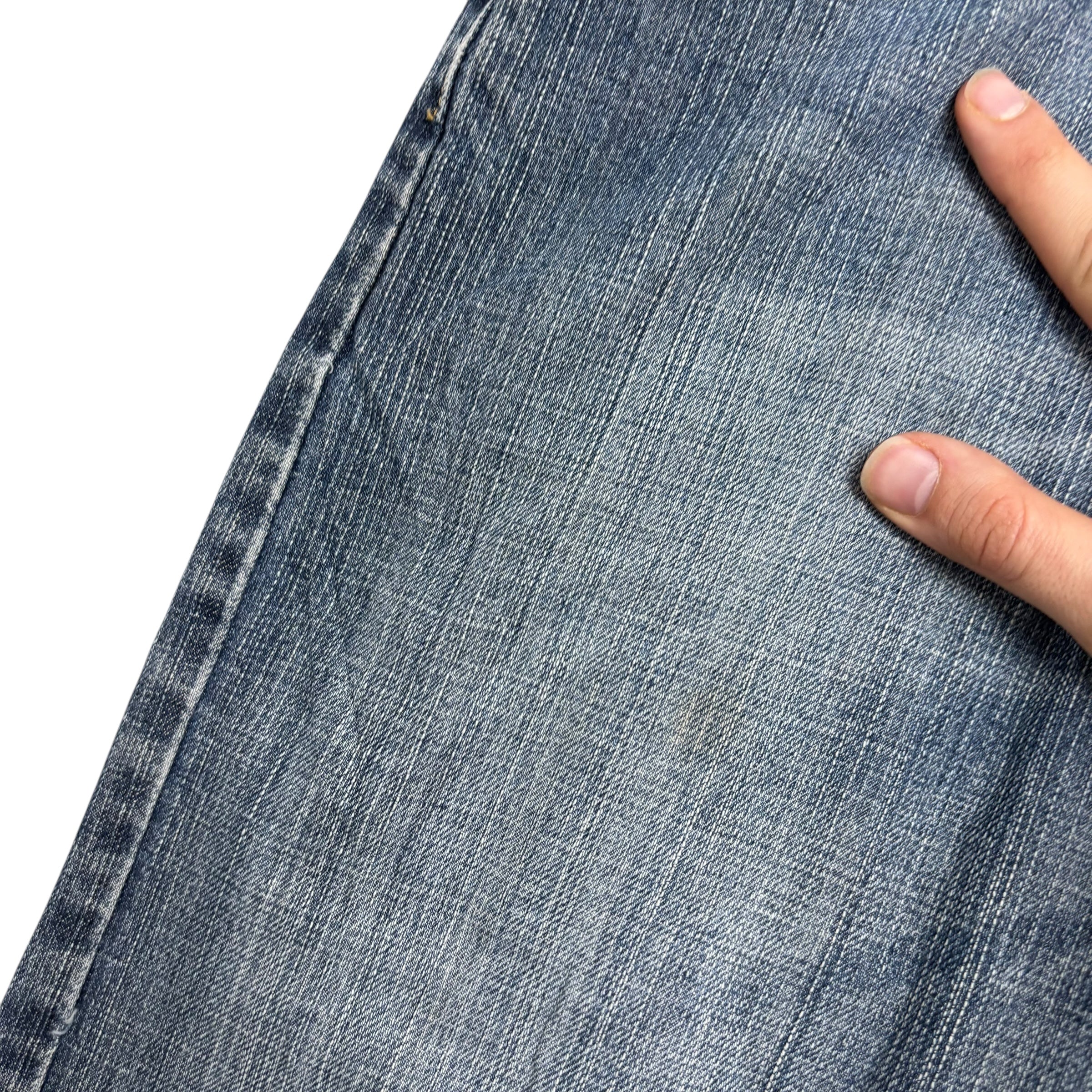 Levis 514 Jeans W33 L32 Mens Mid Blue Regular Straight Fit Vintage Denim