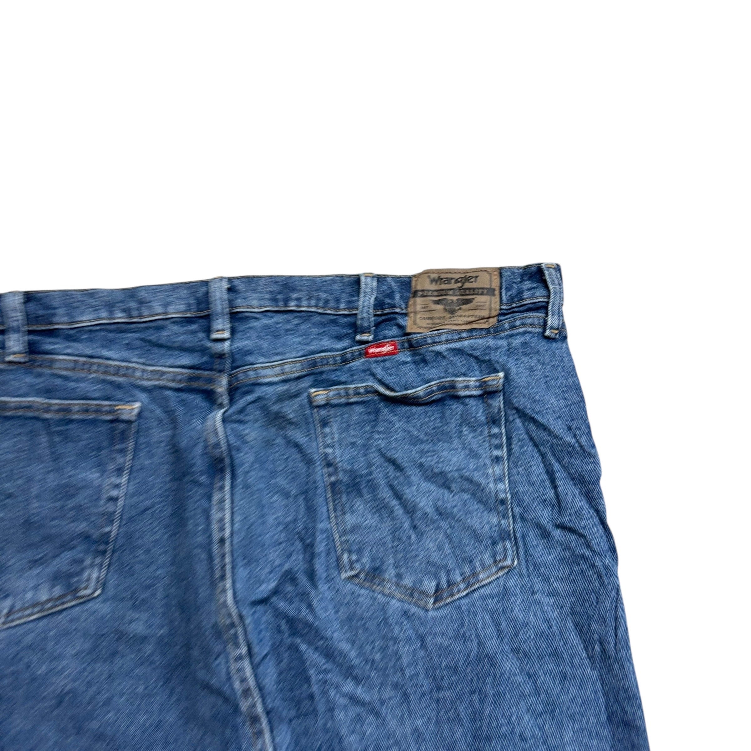 Wrangler Jorts W42 Mens Denim Shorts Mid Blue Regular Fit Stretch (E)