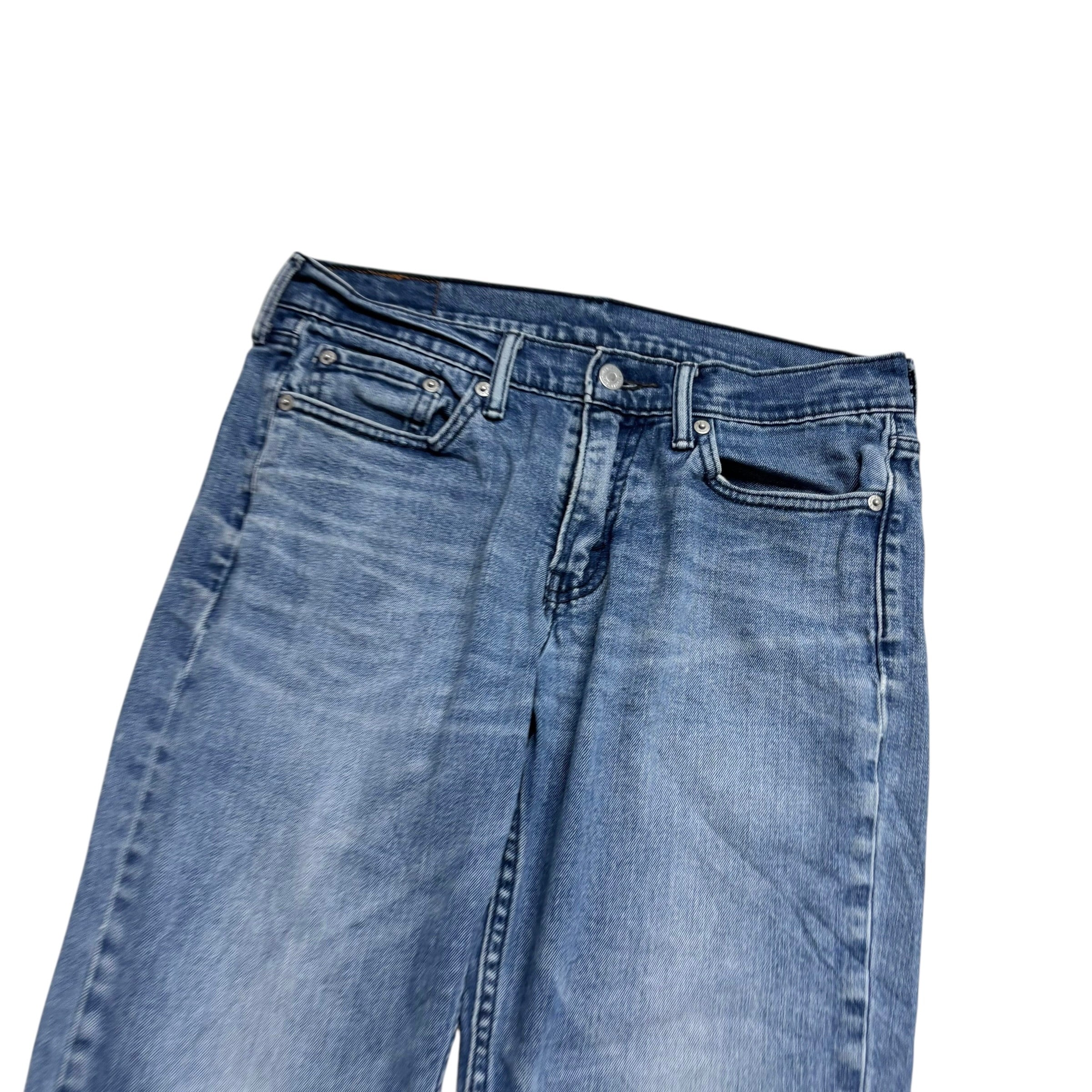 Levis 514 Jeans W29 L31 Mens Navy Blue Slim Straight Fit Stretch Denim