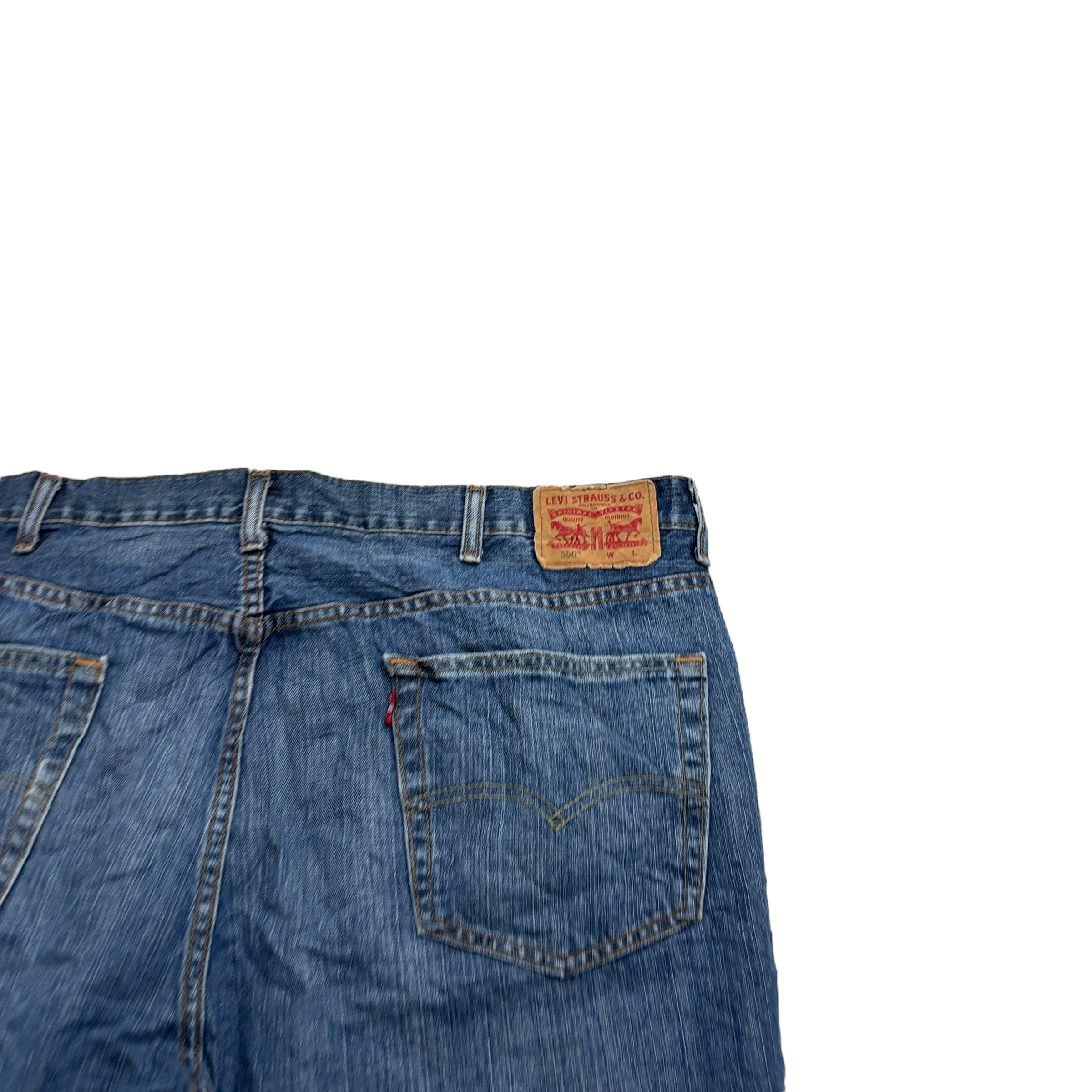 Levis 550 Jeans W44 L29 Mens Mid Blue Baggy Relaxed Straight Fit Denim (F)