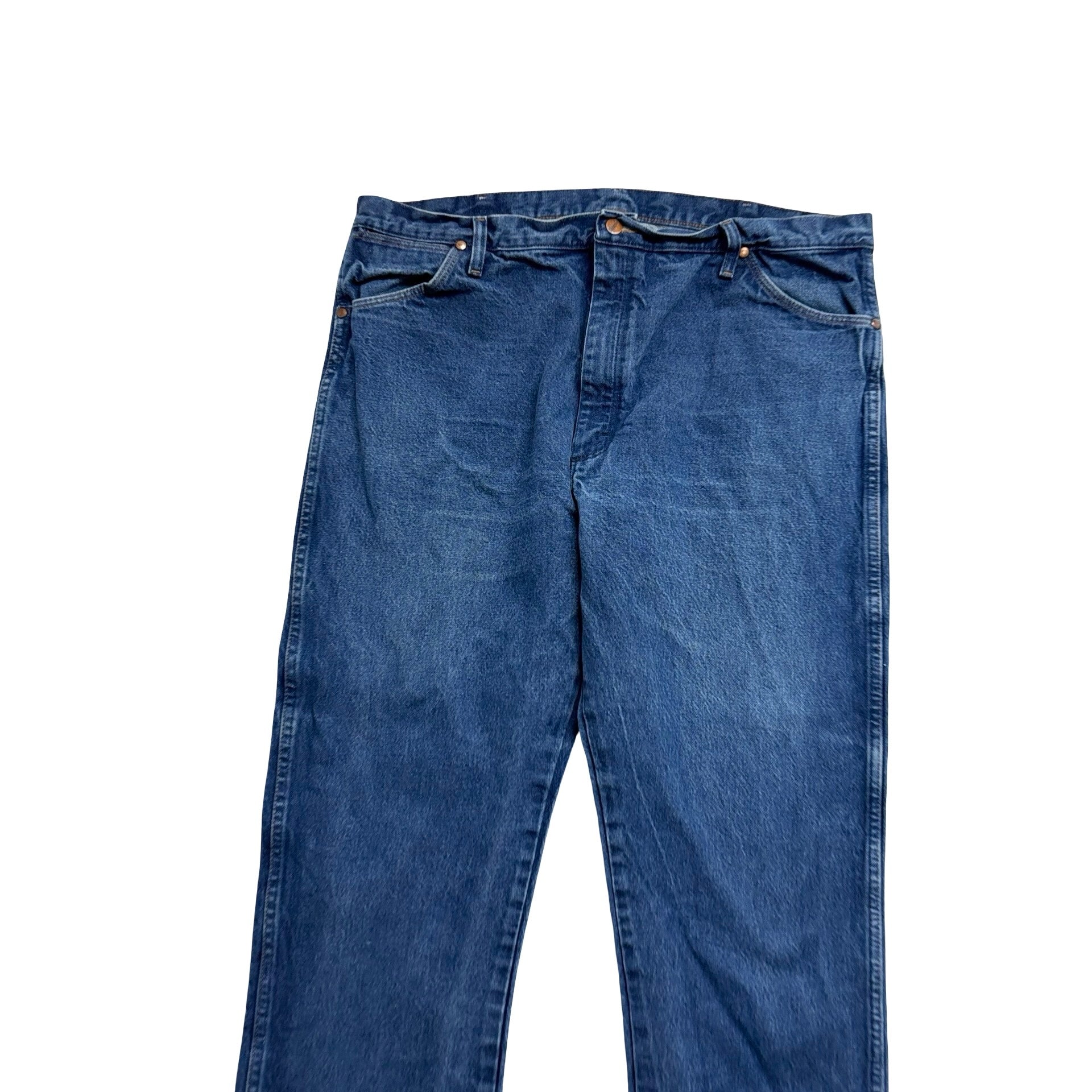 Wrangler Jeans Cowboy Cut W40 L32 Mens Mid Blue 13MWZ Original Fit Denim