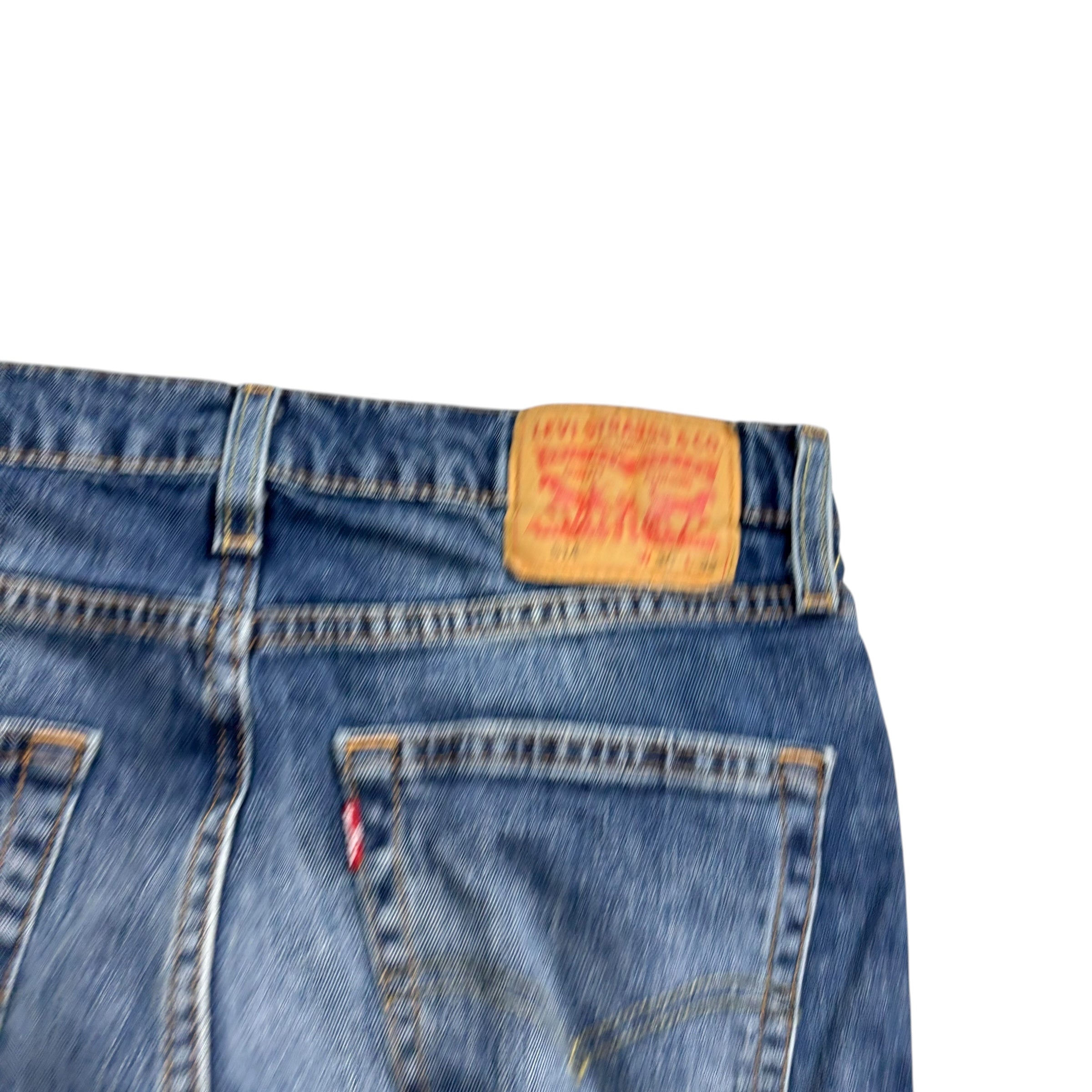 Levis 514 Jeans W30 L25 Mens Mid Blue Regular Straight Fit Stretch Denim