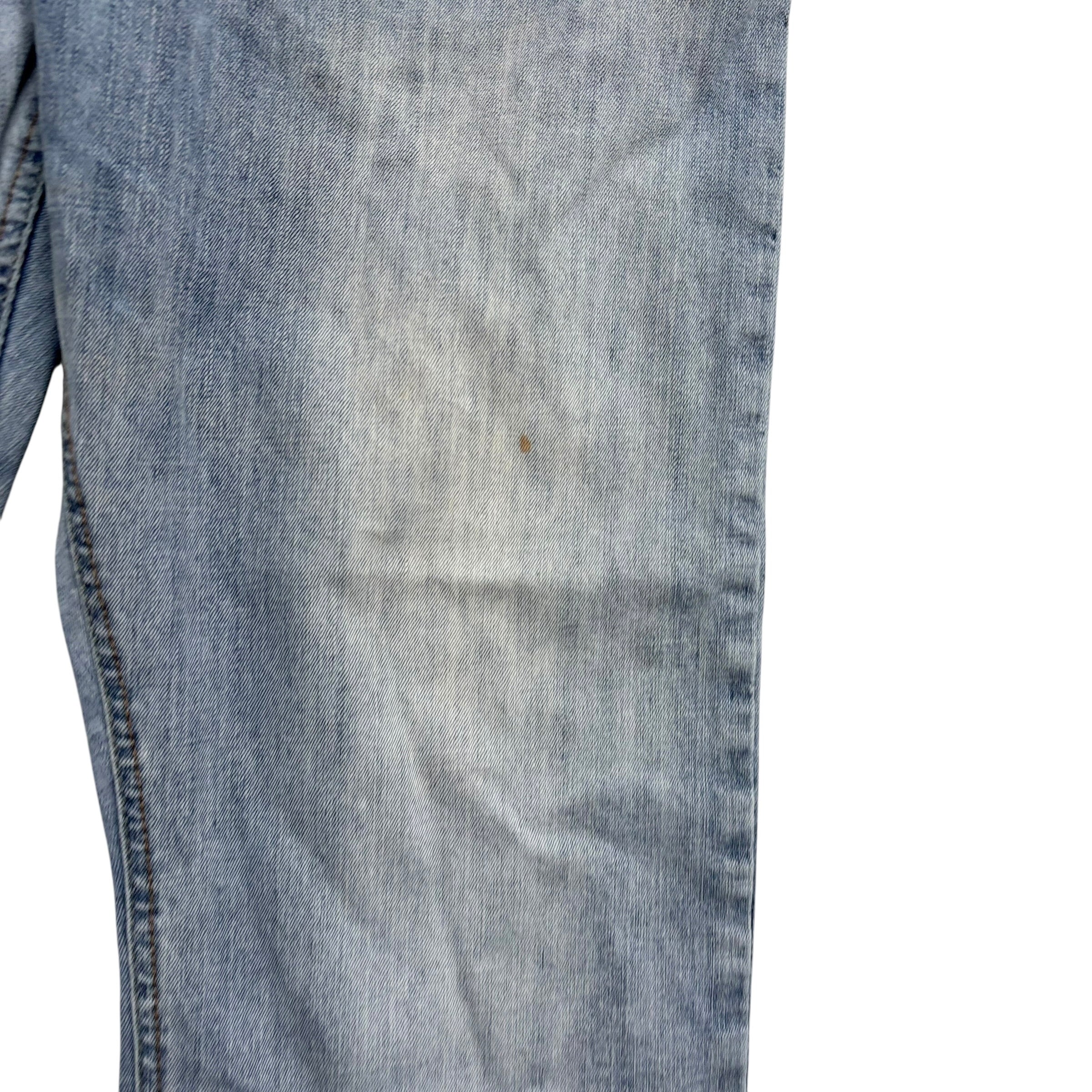 Wrangler Jeans W40 L30 Mens Mid Blue Regular Straight Fit Stretch Denim