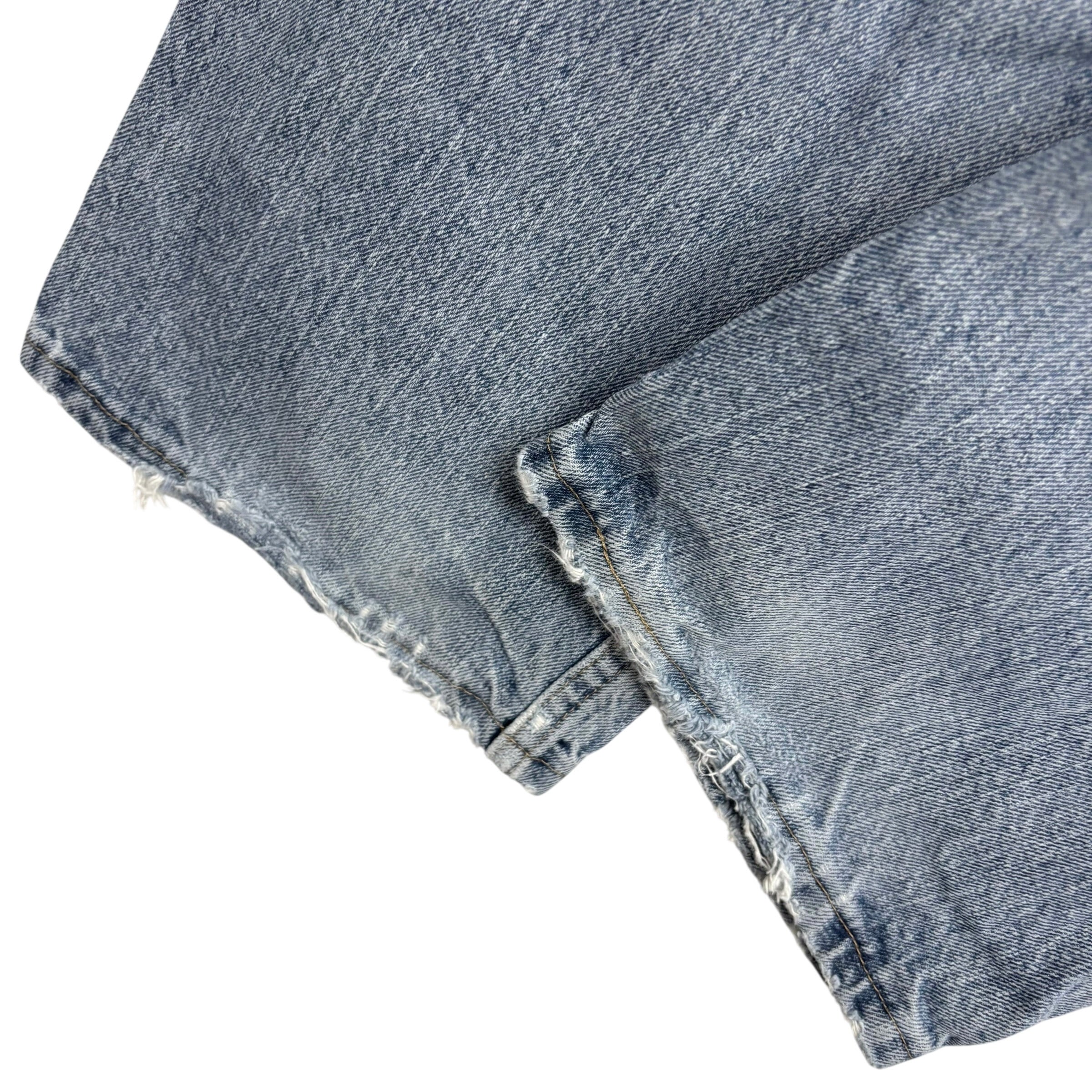 Wrangler Jeans W36 L32 Mens Light Blue Relaxed Straight Fit Baggy Denim (F)