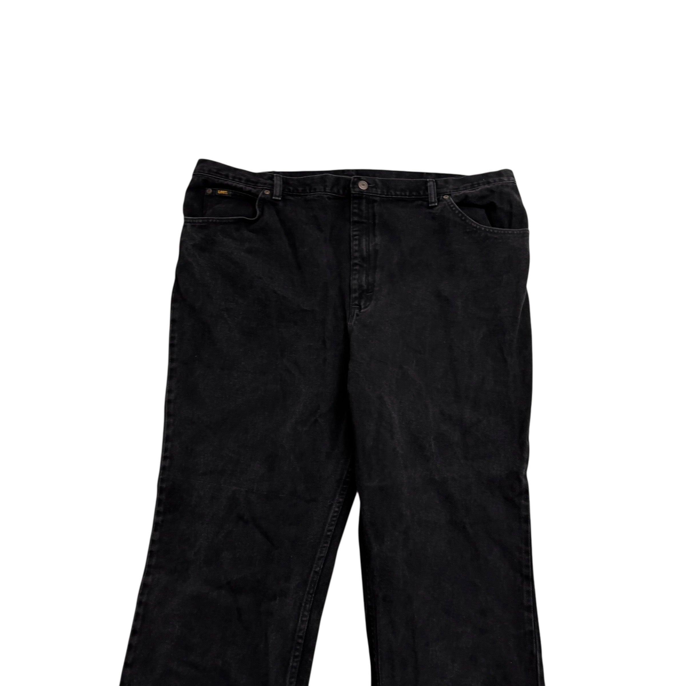 Lee Jeans W44 L34 Mens Black Relaxed Straight Fit Vintage Denim