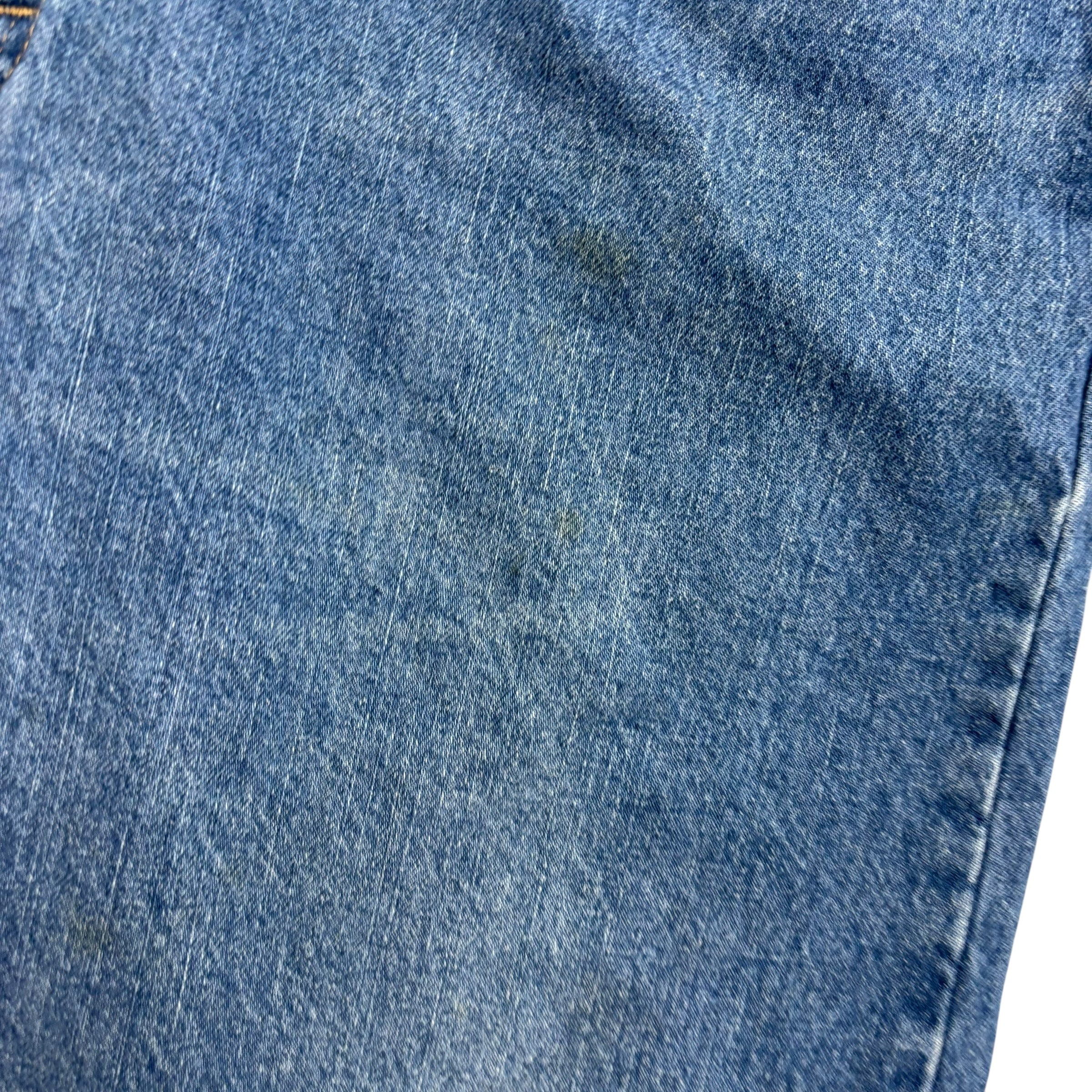 Wrangler Jeans W40 L30 Mens Mid Blue Regular Straight Fit Denim