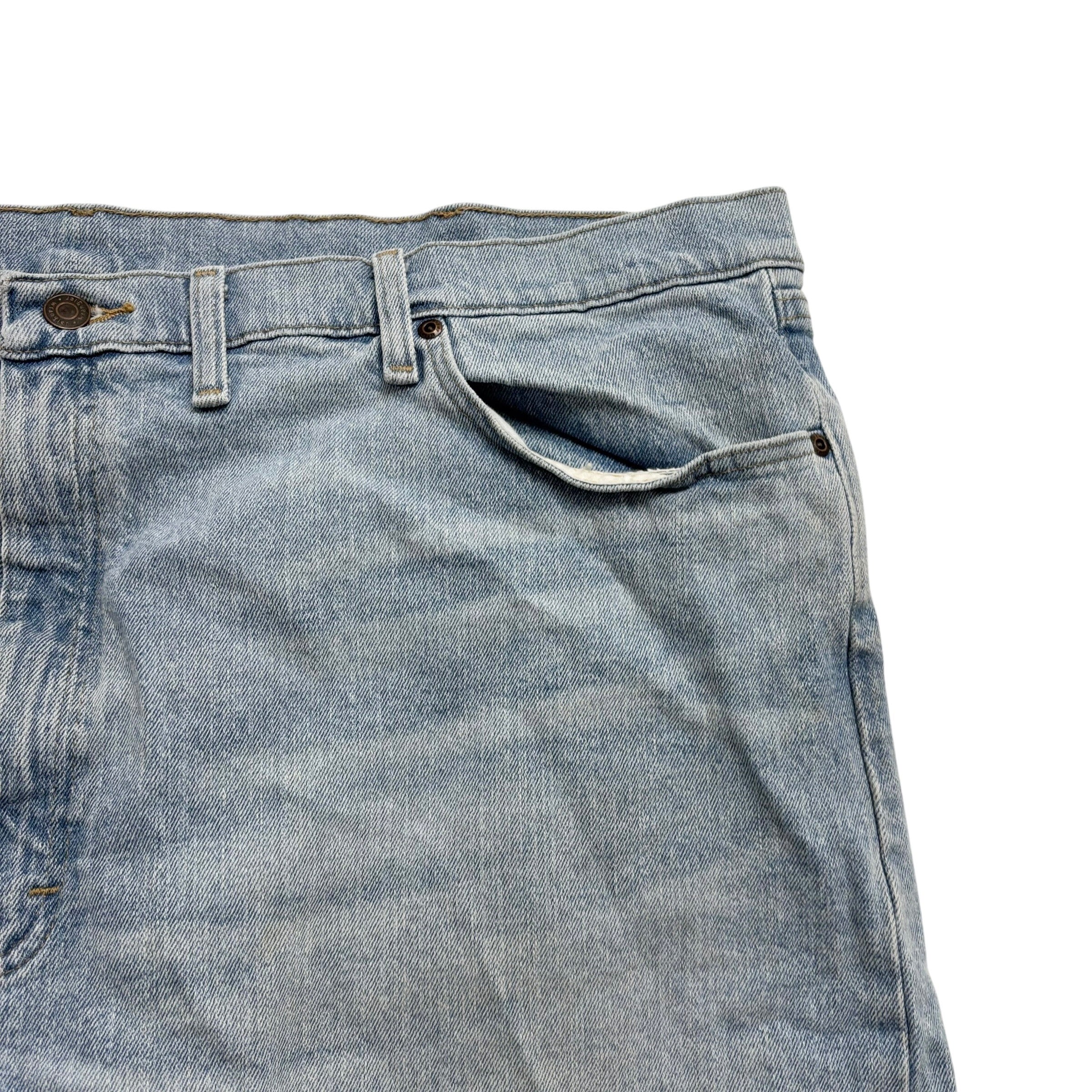 Wrangler Jorts W46 Mens Denim Shorts Light Blue Regular Fit Stretch (F)