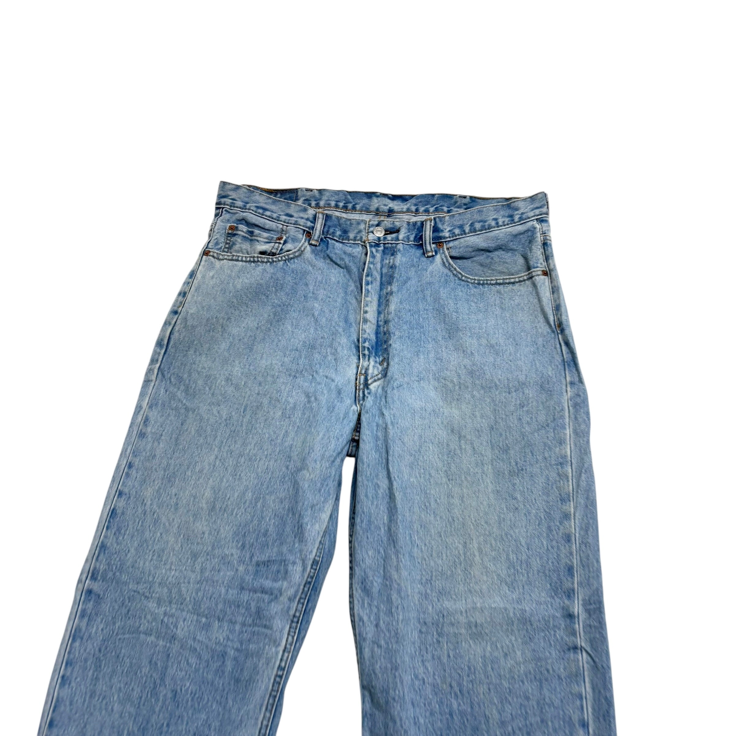 Levis 550 Jeans W38 L34 Mens Light Blue Baggy Relaxed Straight Fit Denim