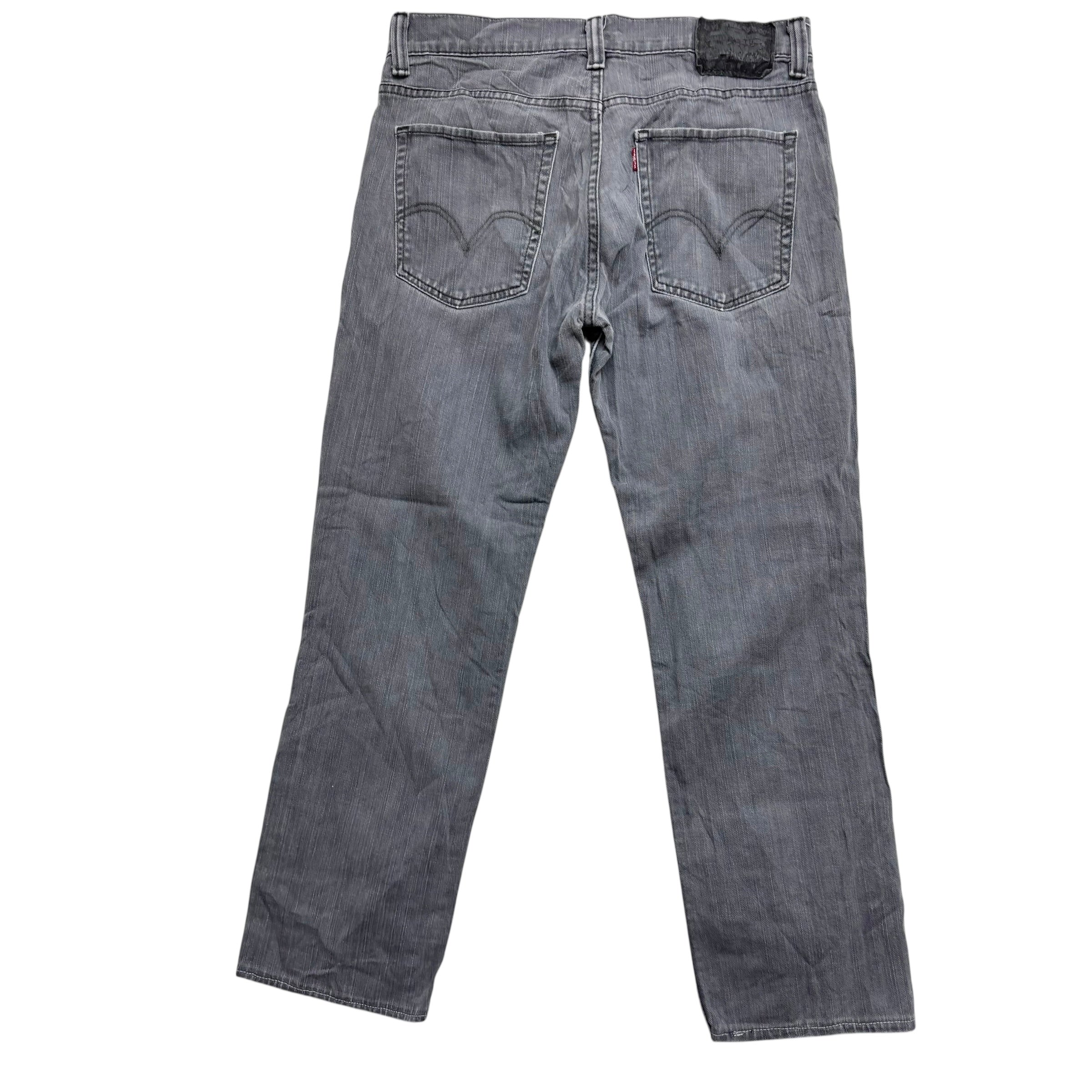 Levis 511 Jeans W32 L26 Mens Grey Slim Fit Stretch Vintage Denim