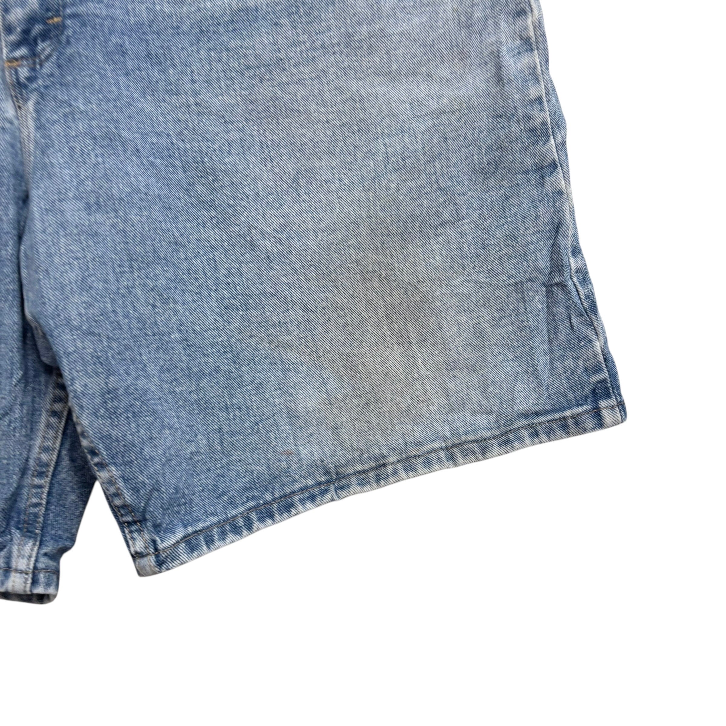 Wrangler Baggy Jorts W42 Mens Denim Shorts Mid Blue Relaxed Fit (F)