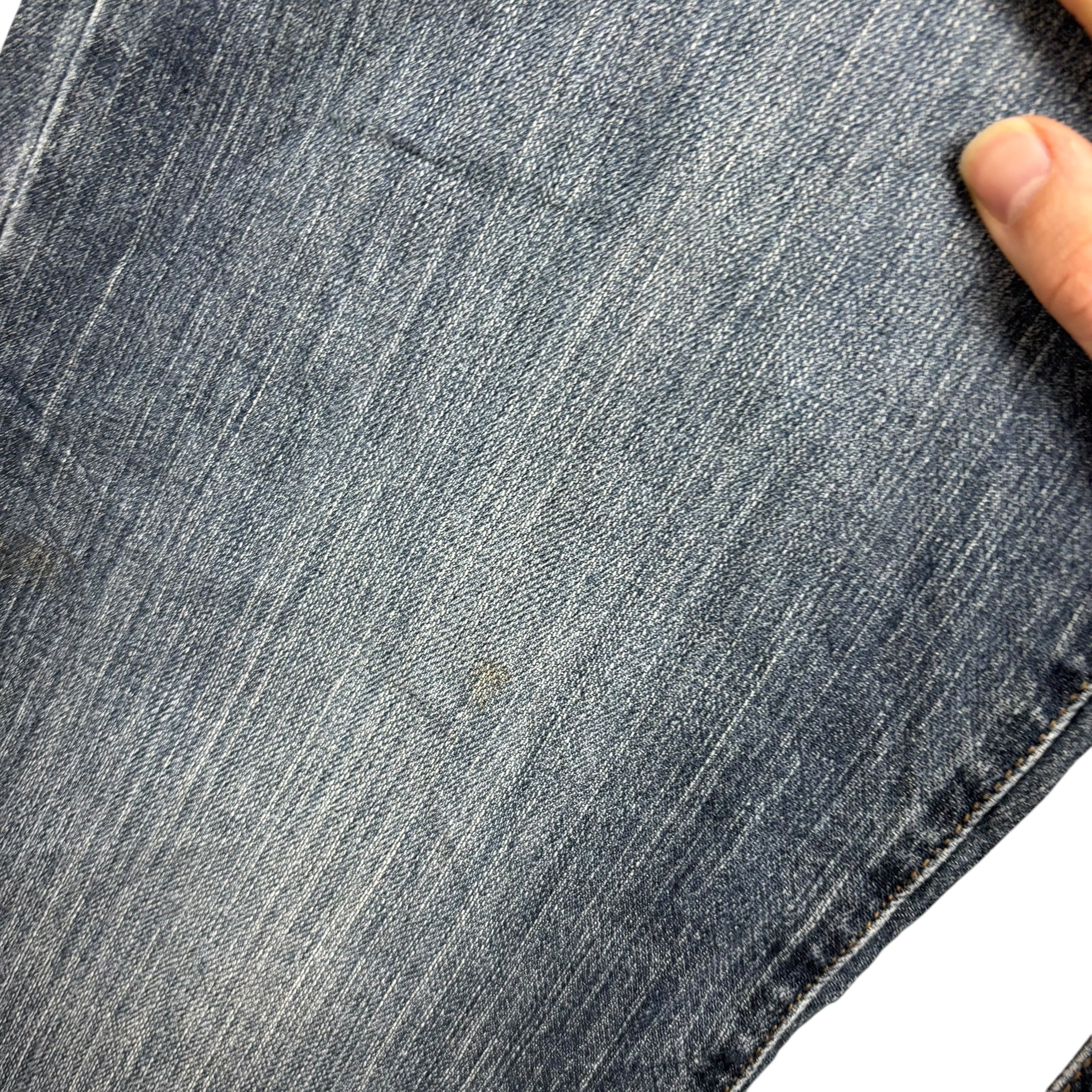 Lee Jeans W34 L30 Mens Regular Straight Fit Mid Blue Stretch Denim
