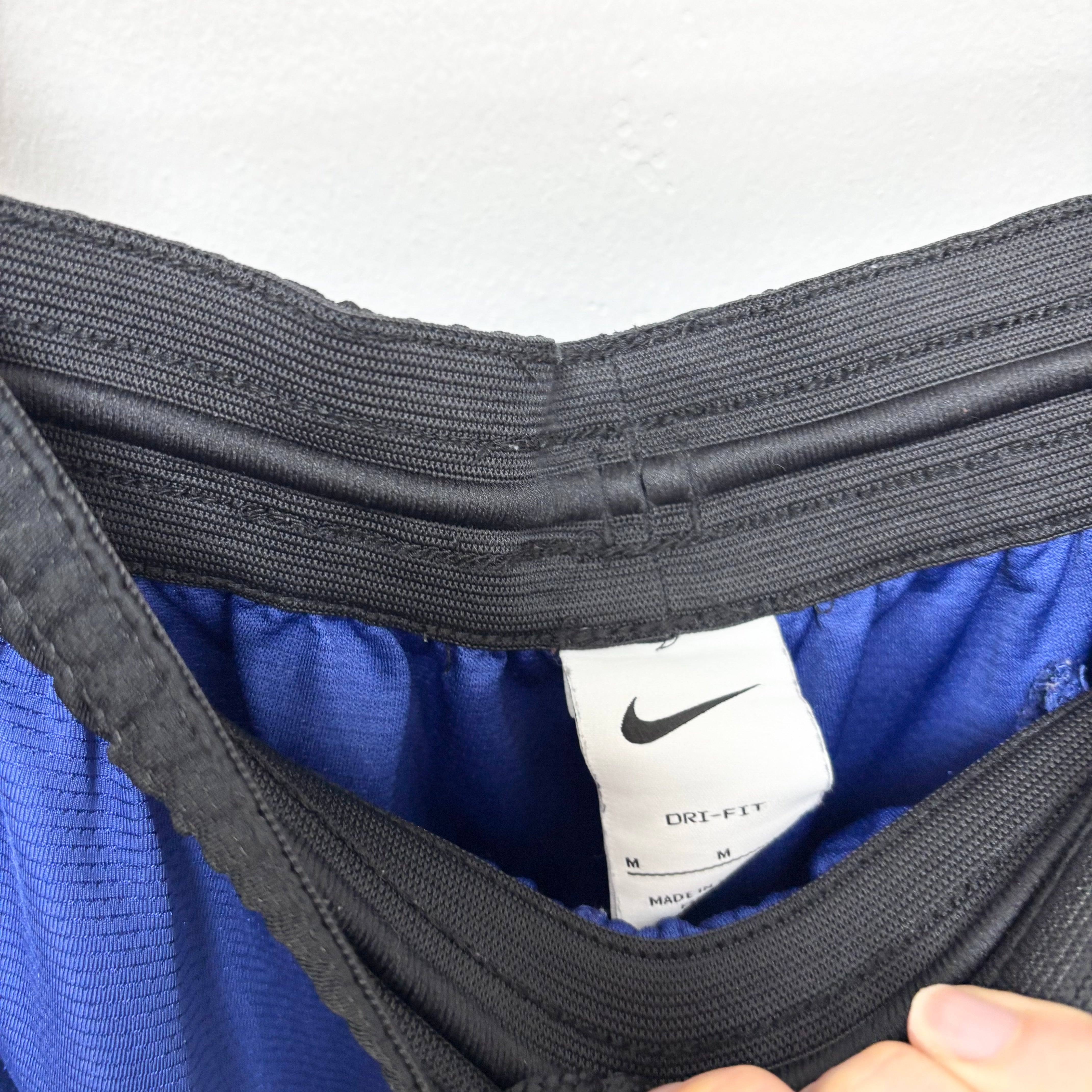 Nike Shorts Mens Medium Blue Dri Fit Running Sports Gym Athletic Pockets (E)