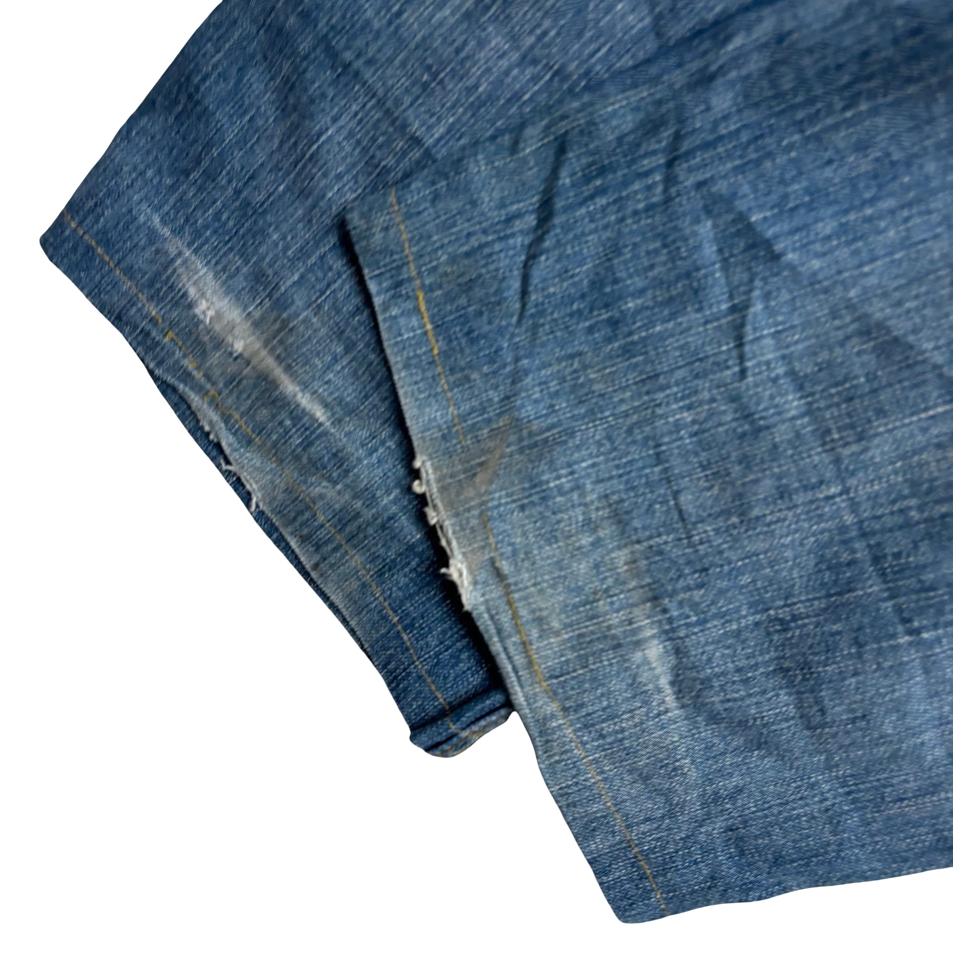 Levis 506 Jeans W36 L29 Mens Mid Blue Relaxed Straight Fit Vintage Denim (F)