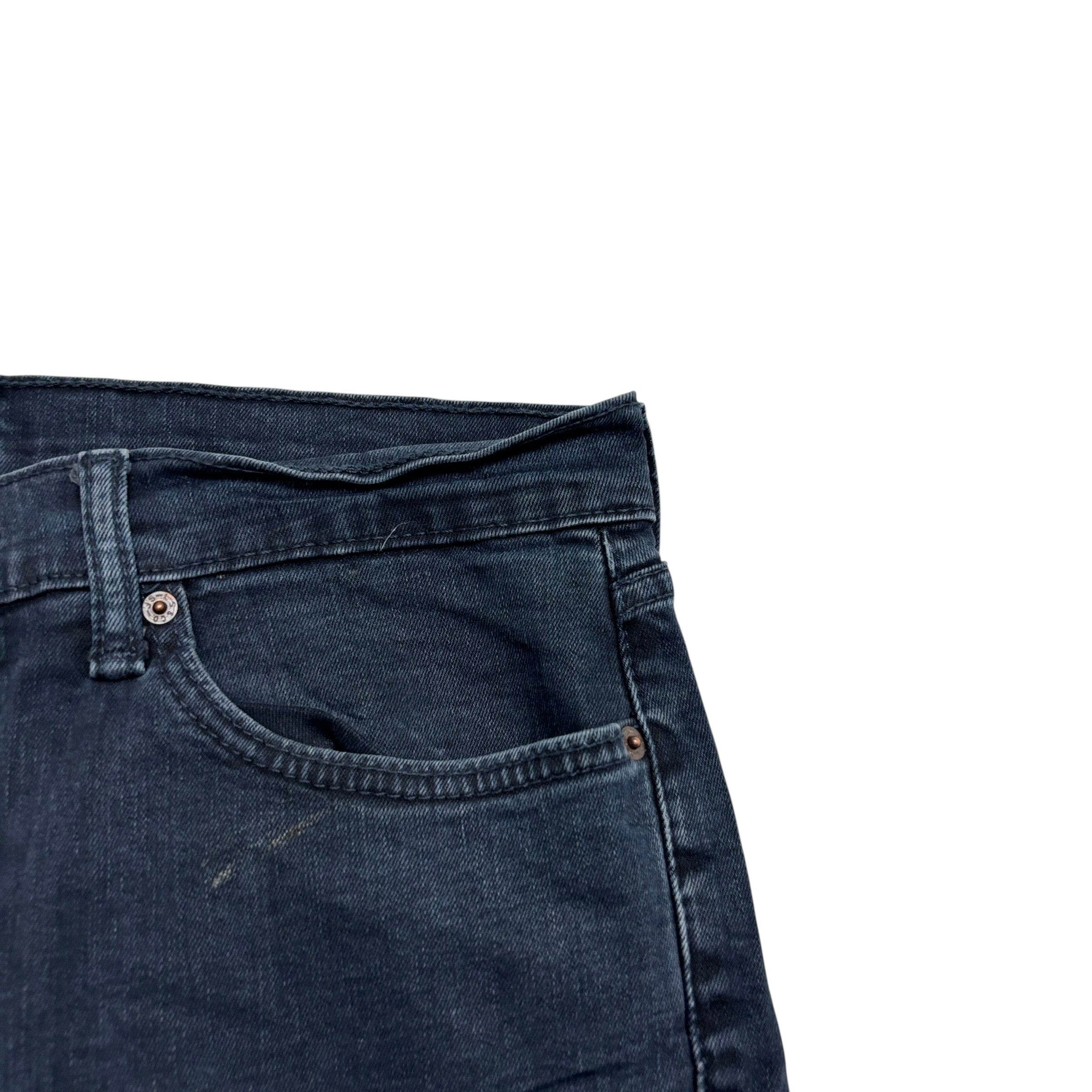 Levis 511 Jeans W34 L34 Mens Navy Blue Slim Fit Stretch Denim