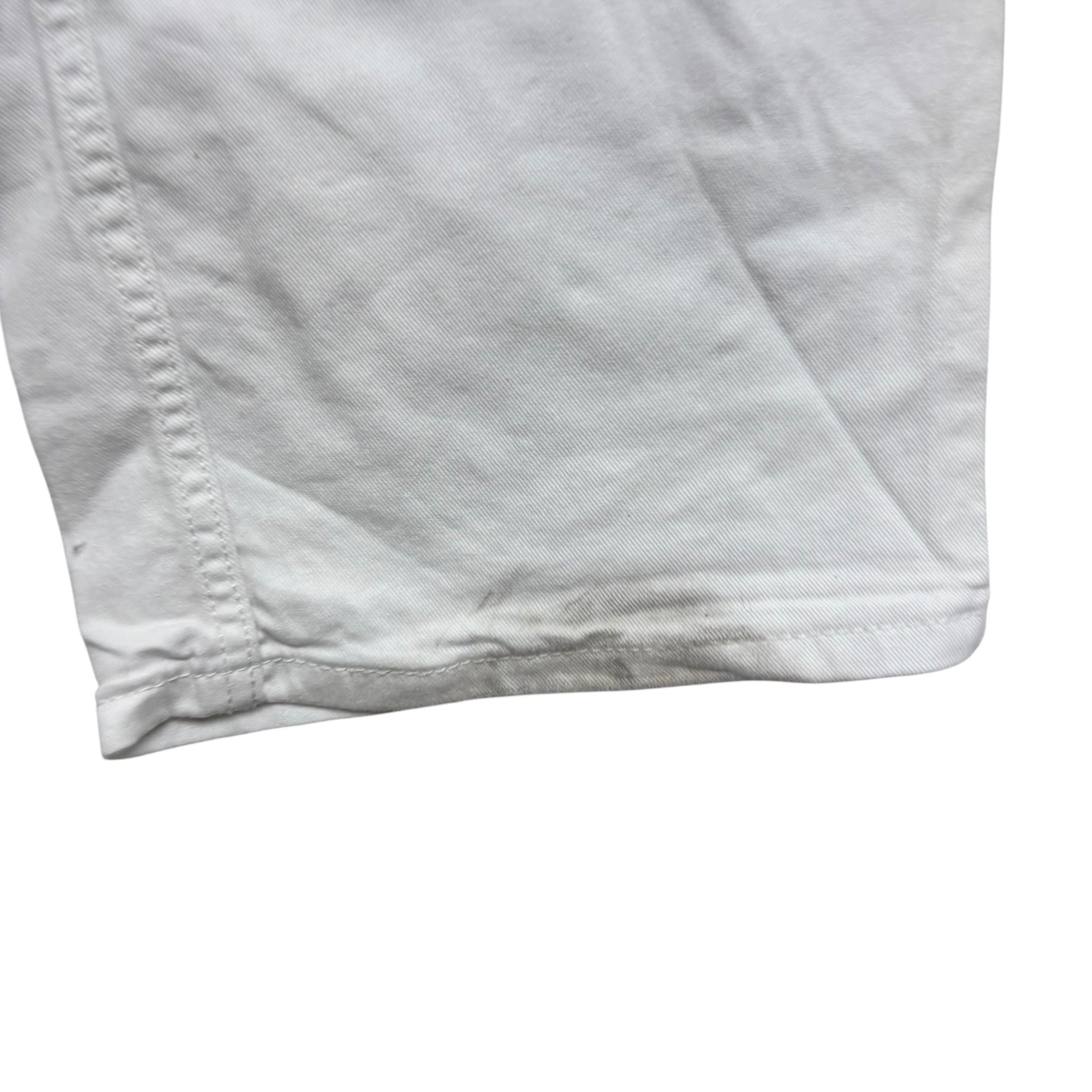 Levis 569 Jeans W44 L29 Mens White Baggy Relaxed Straight Fit Stretch Denim (F)