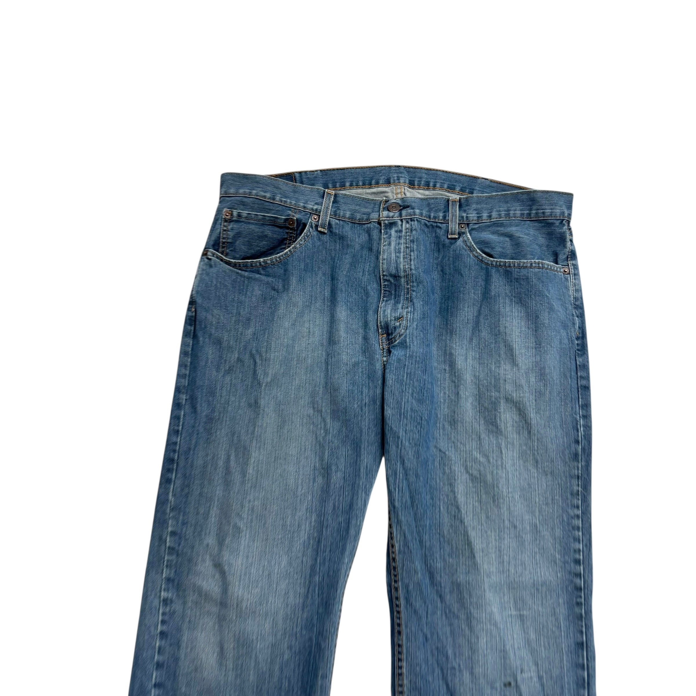 Levis 559 Jeans W38 L28 Mens Dark Blue Baggy Relaxed Straight Fit Denim (E)