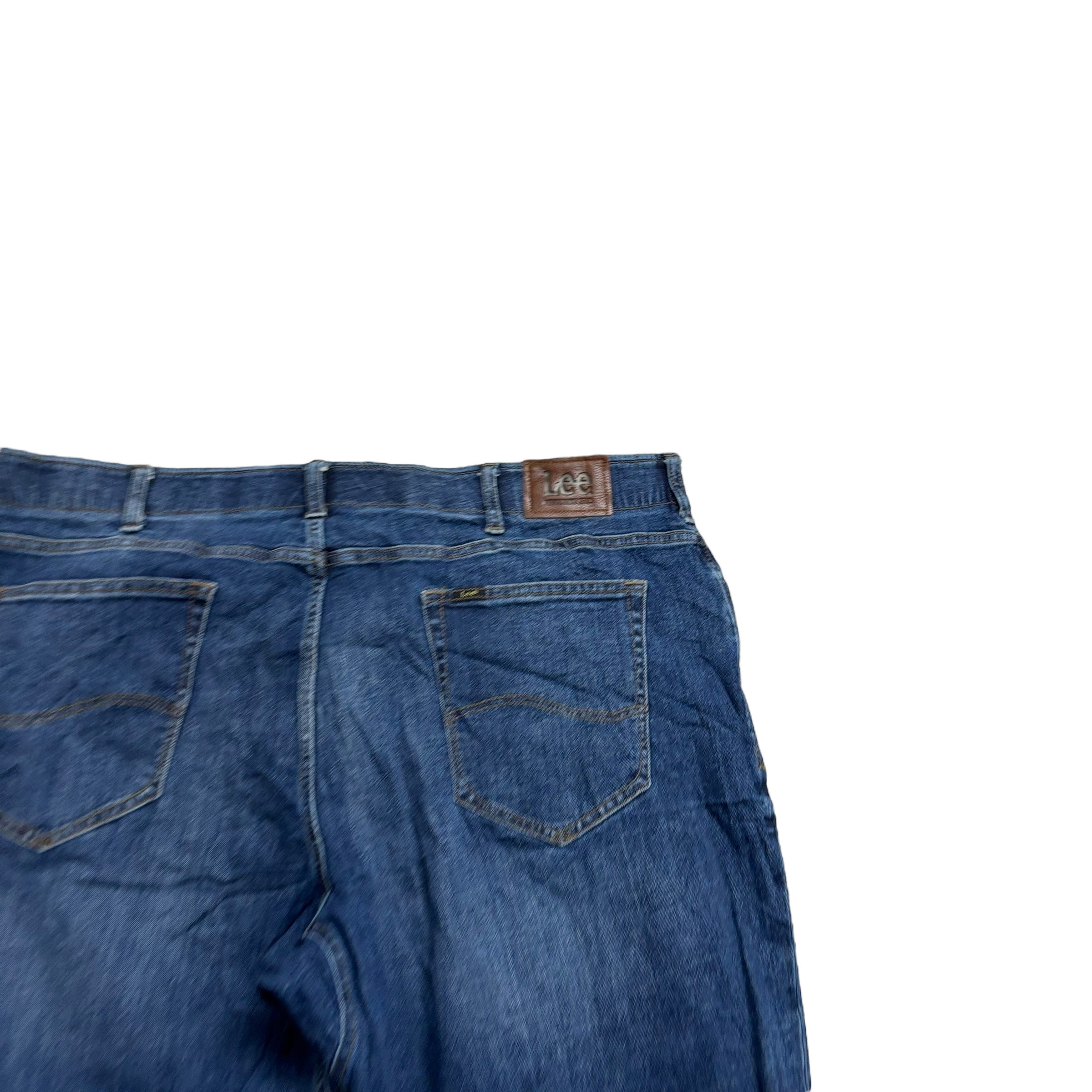 Lee Jeans W44 L32 Mens Dark Blue Regular Tapered Fit Stretch Denim (E)