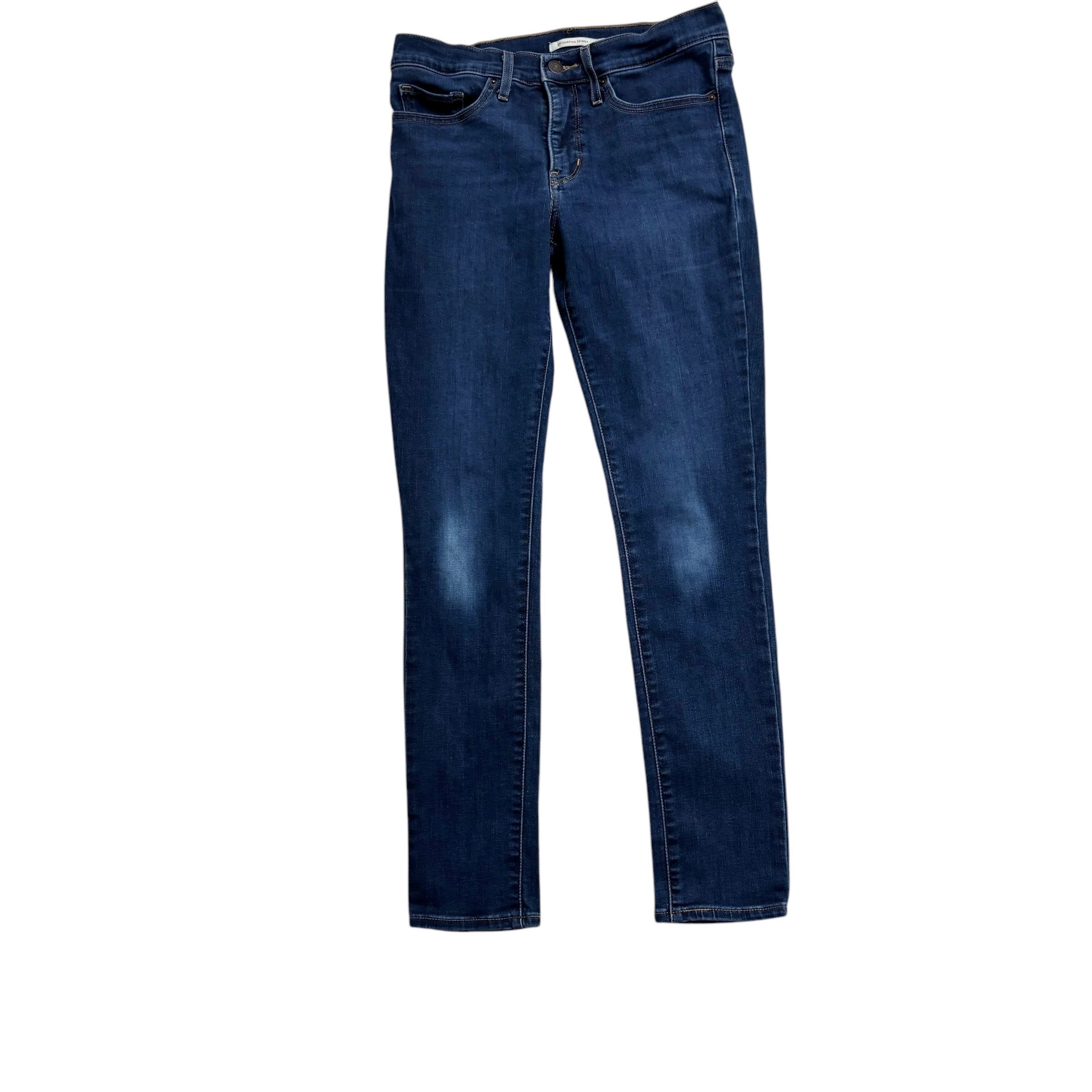 Levis 311 Jeans W27 L30 Womens Dark Blue Shaping Skinny Fit Stretch Denim