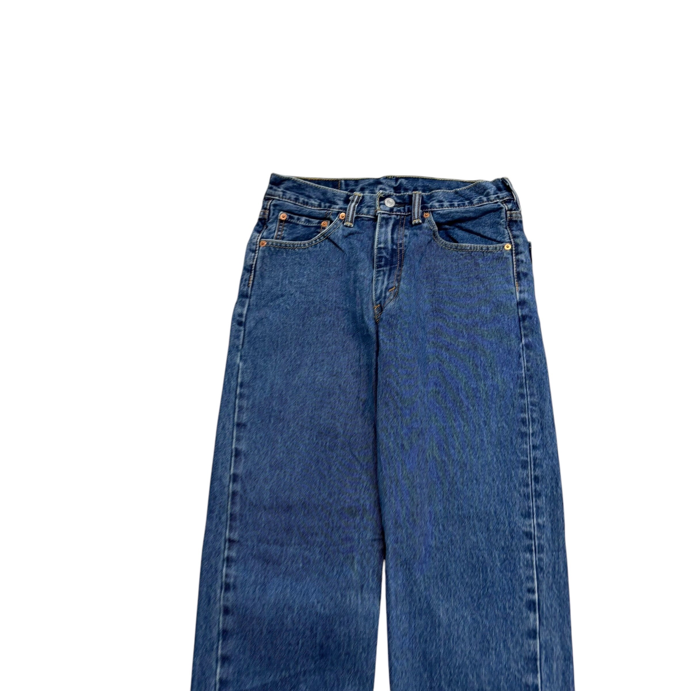 Levis 550 Jeans W30 L30 Mens Mid Blue Relaxed Straight Fit Denim (E)