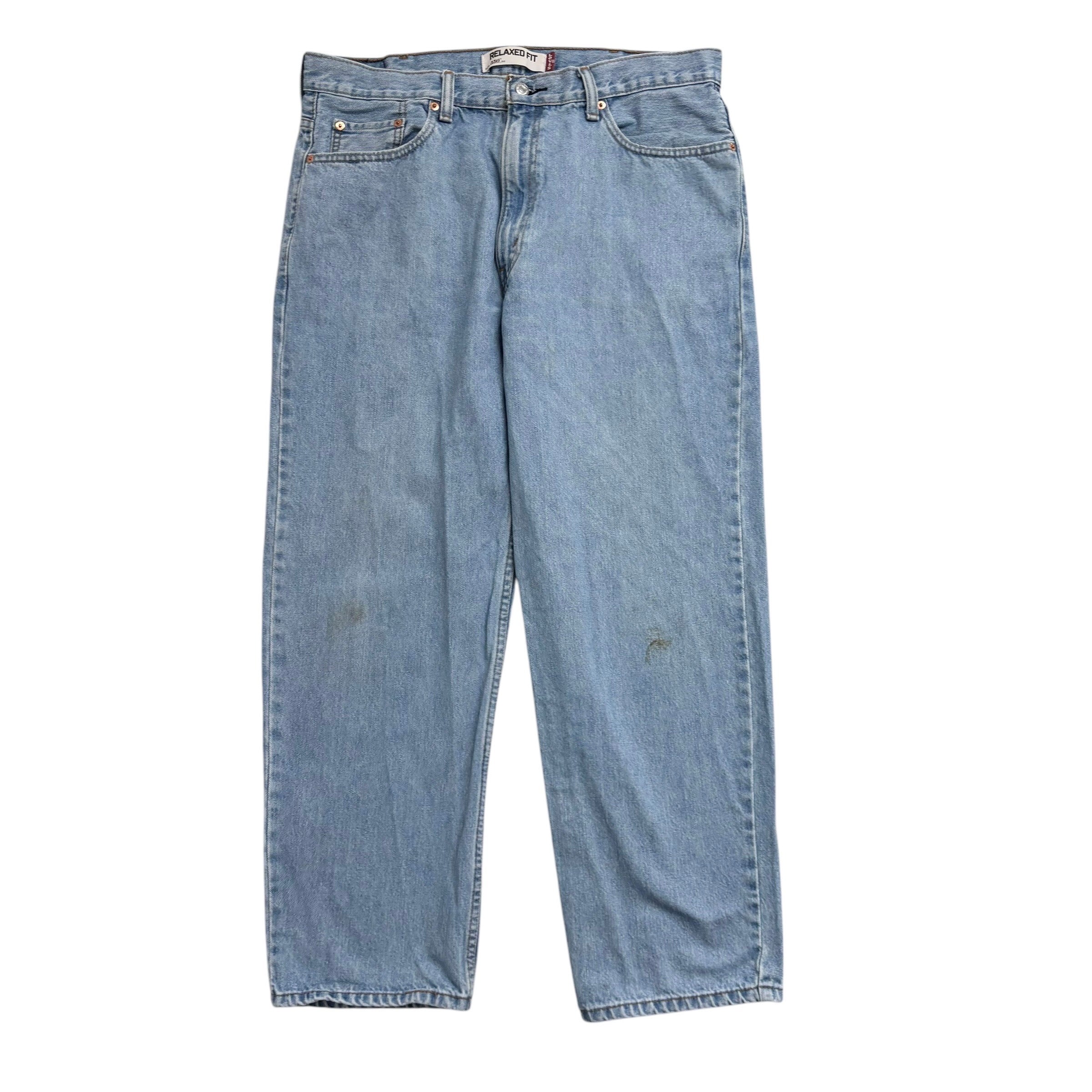 Levis 550 Jeans W38 L30 Mens Light Blue Baggy Relaxed Straight Fit Vintage Denim