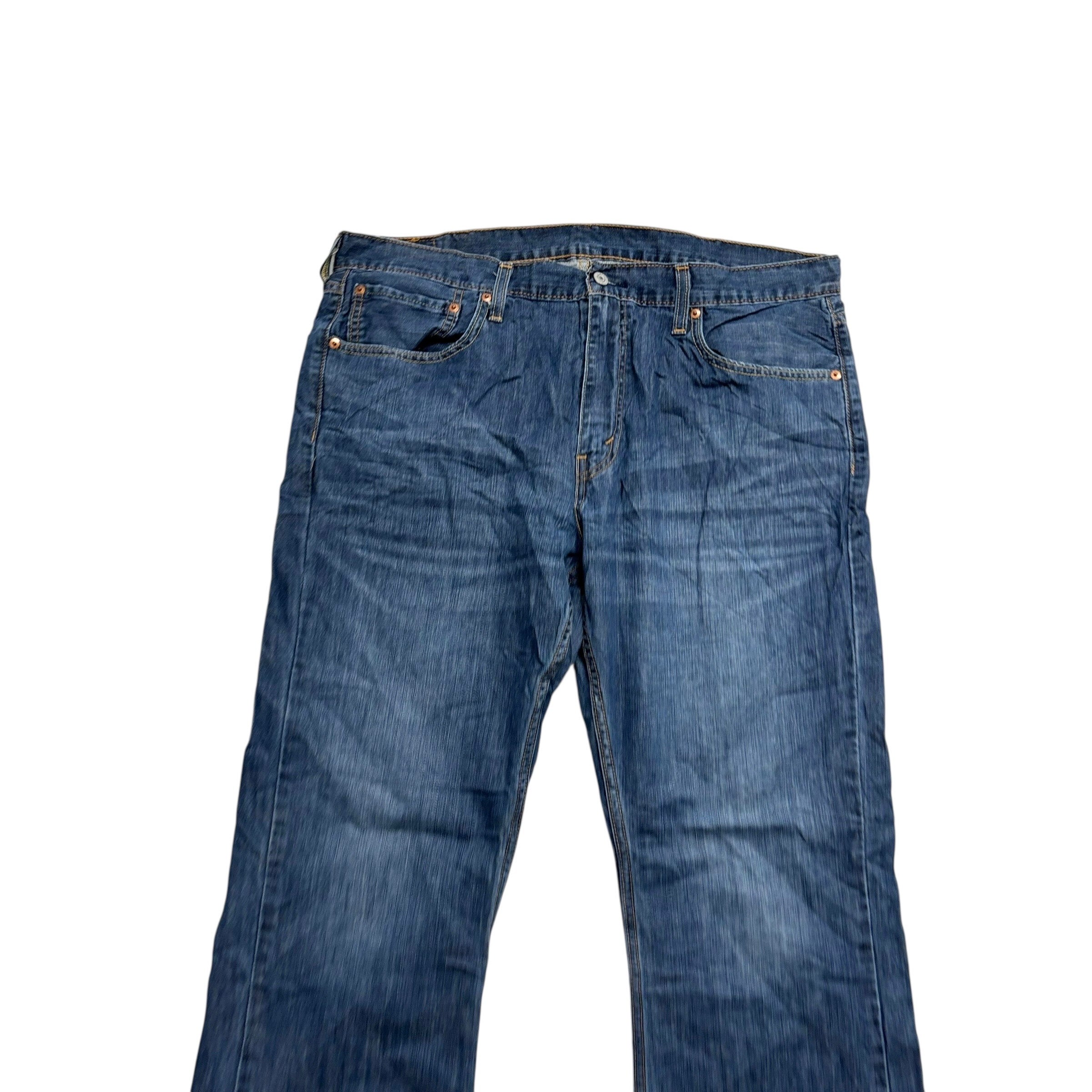 Levis 527 Jeans W38 L32 Mens Dark Blue Slim Bootcut Fit Denim