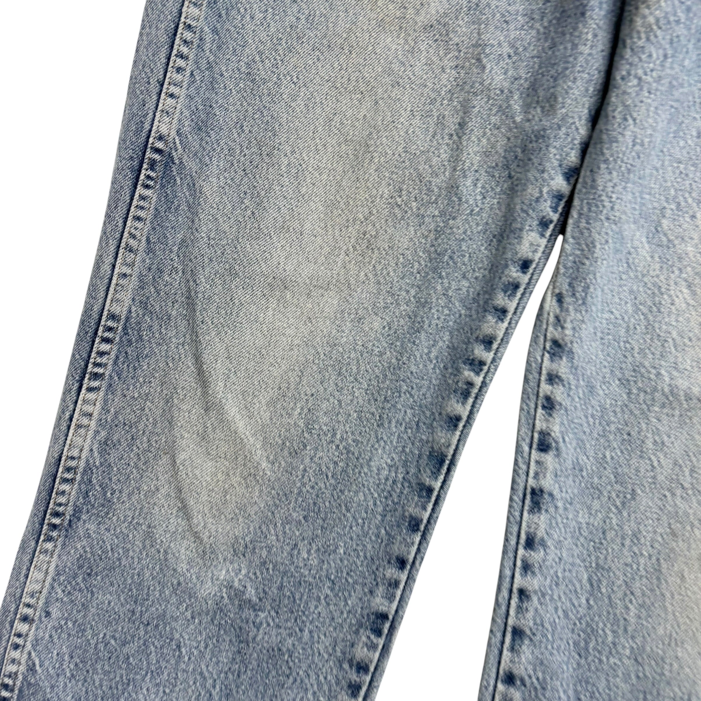 Wrangler Jeans W34 L29 Mens Light Blue Regular Straight Fit Vintage Denim (F)