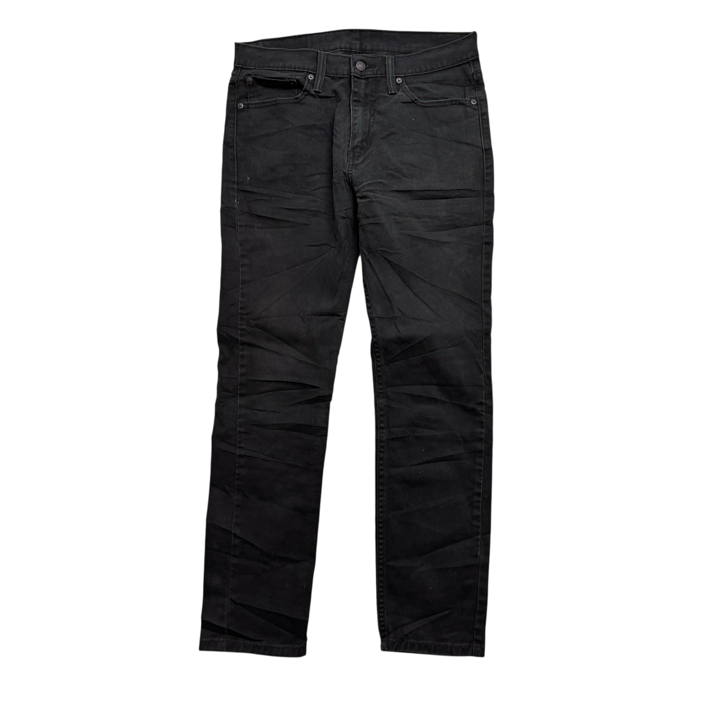 Levis 510 Jeans W32 L29 Mens Black Skinny Fit Stretch Denim