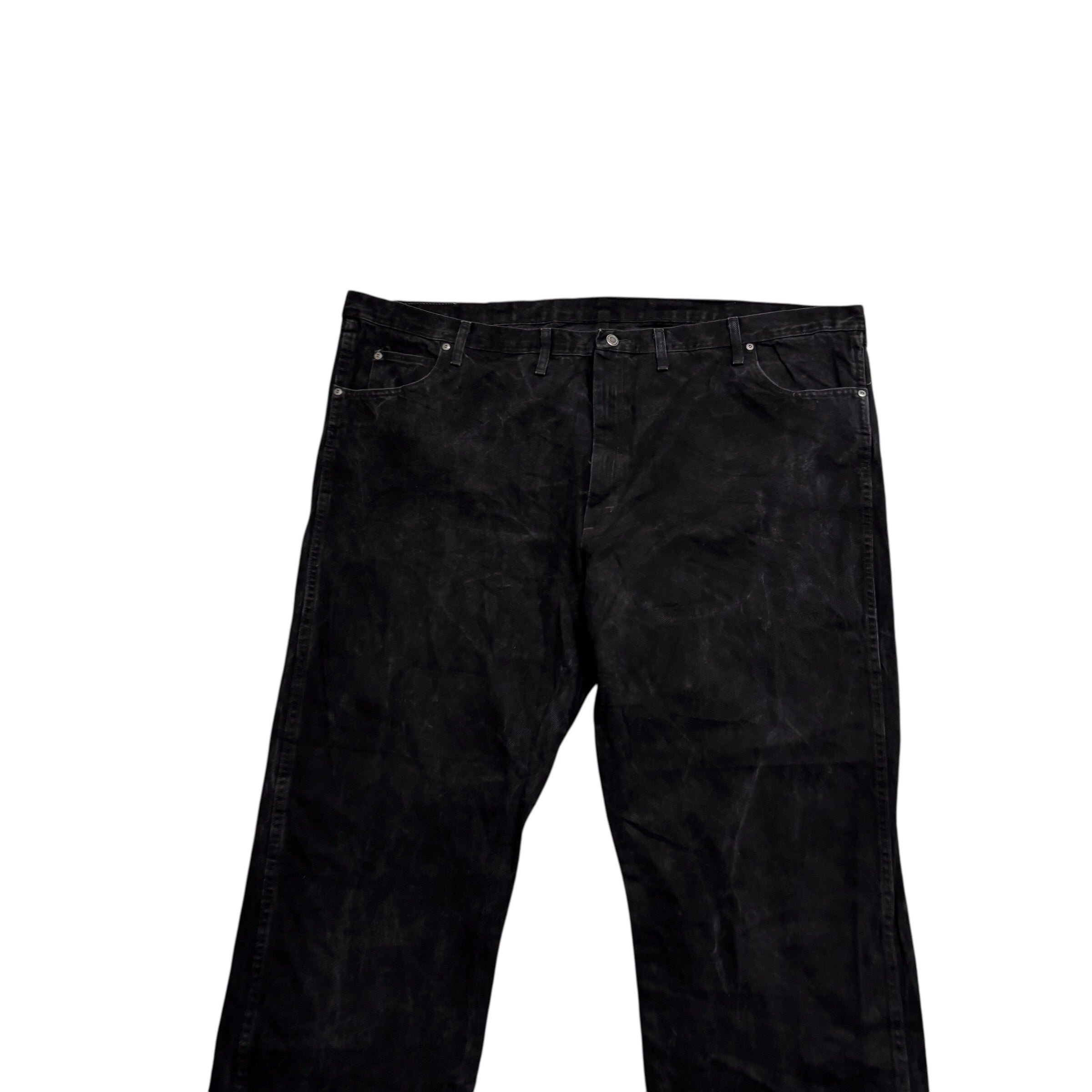 Wrangler Jeans W54 L34 Mens Black Relaxed Straight Fit Baggy Denim (E)