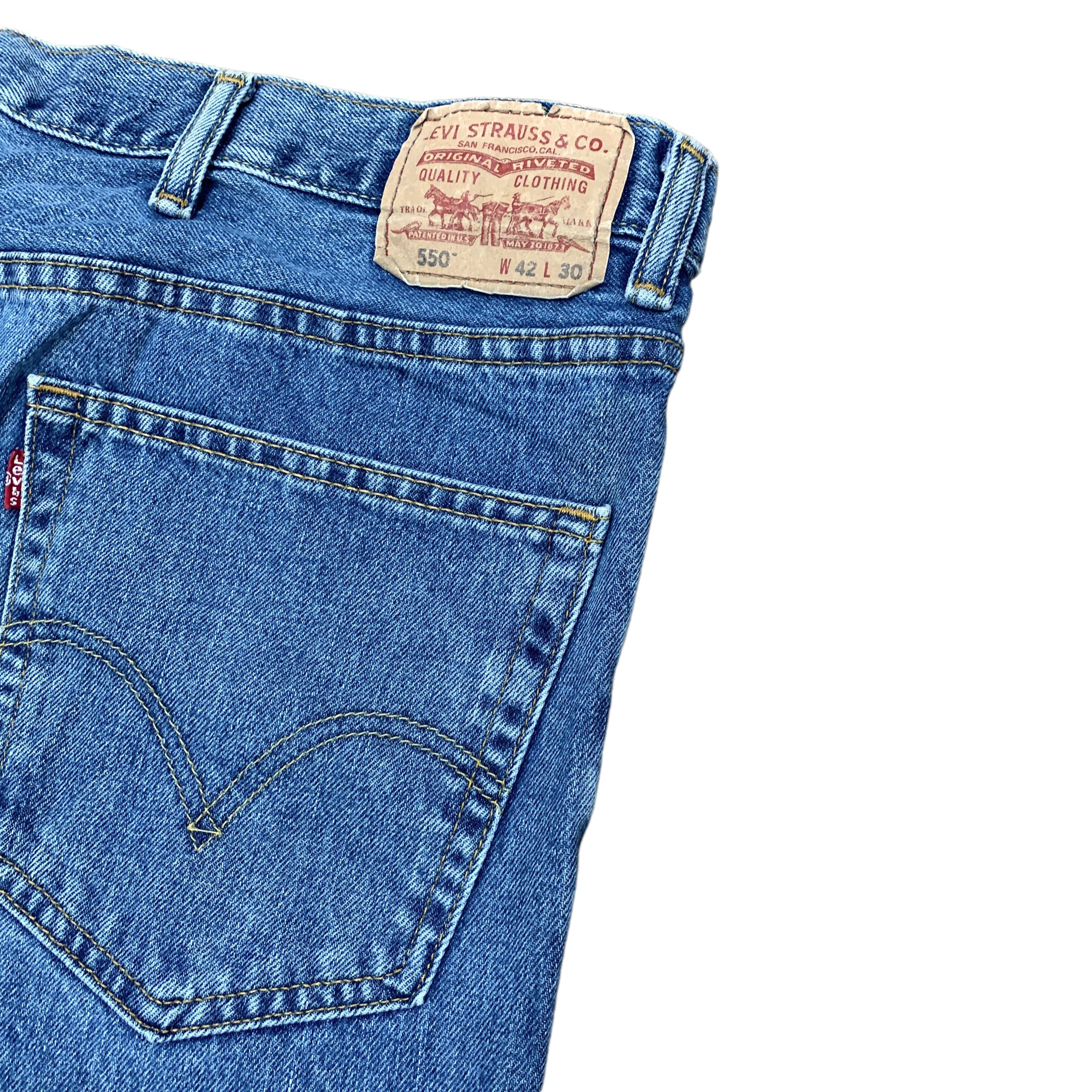 Vintage Levi's 550 Jeans W42 L30 Relaxed Fit