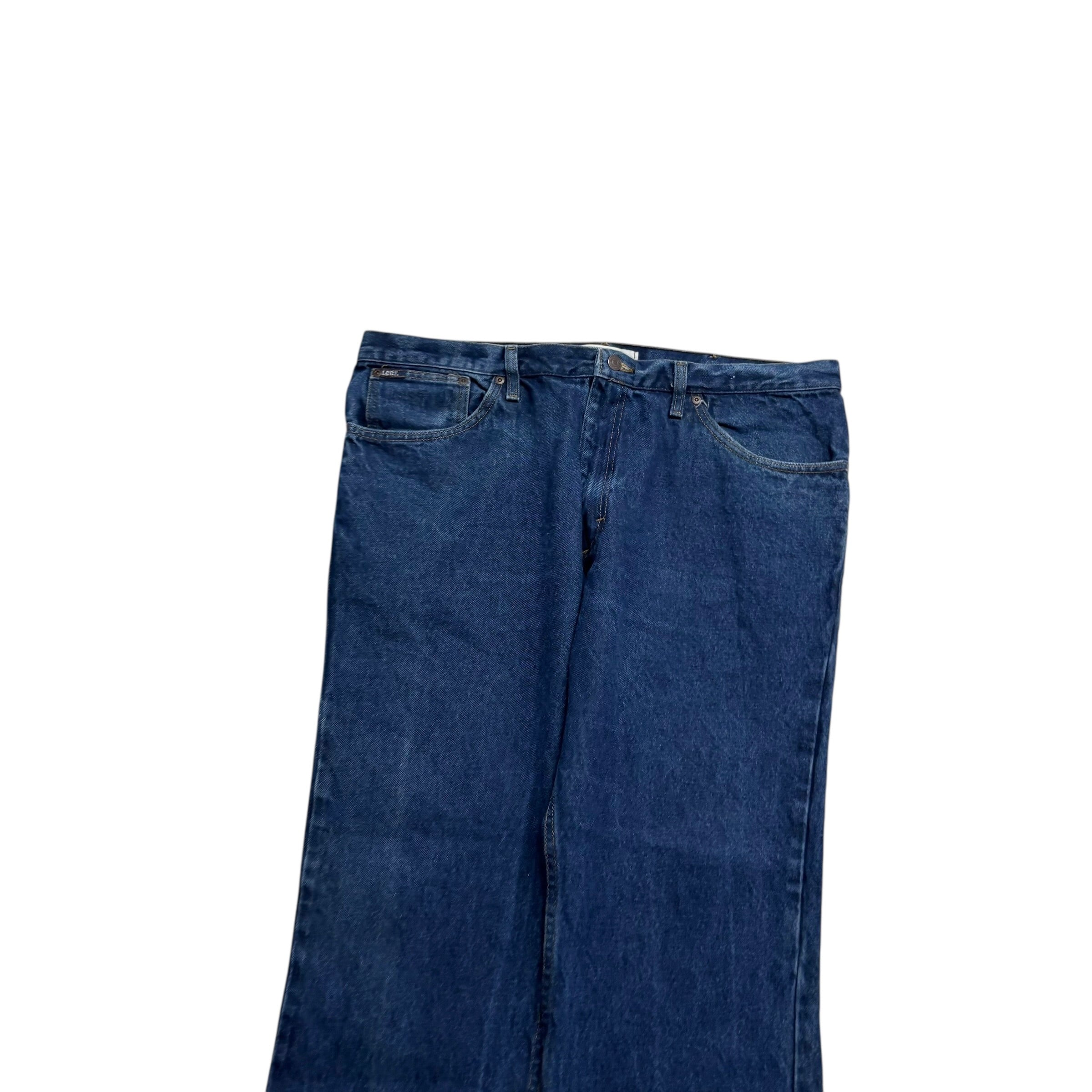 Lee Jeans W40 L30 Mens Dark Blue Relaxed Straight Fit Vintage Denim (E)